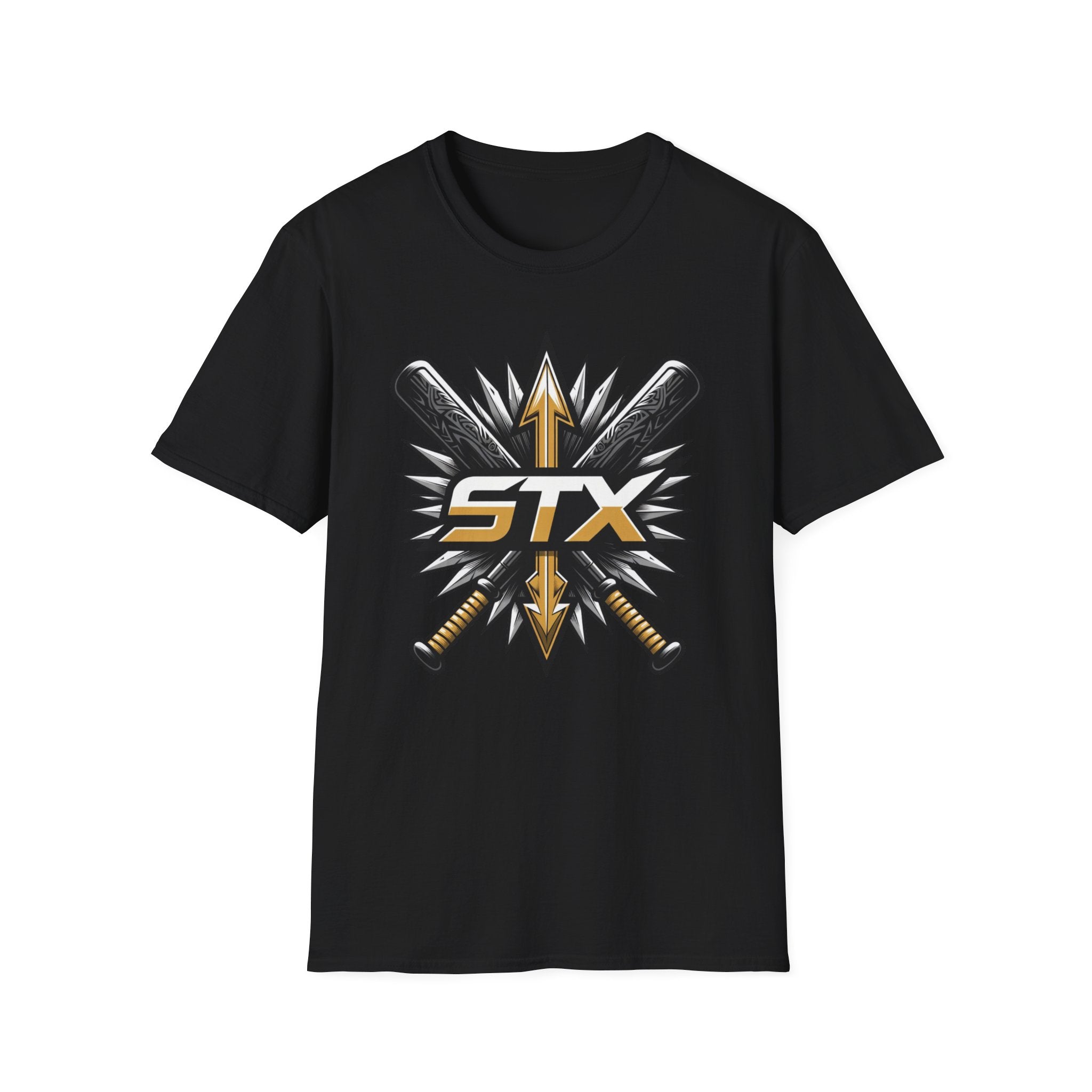 STX Baseball Crossed Bats T-Shirt — Athletic Team Logo Tee