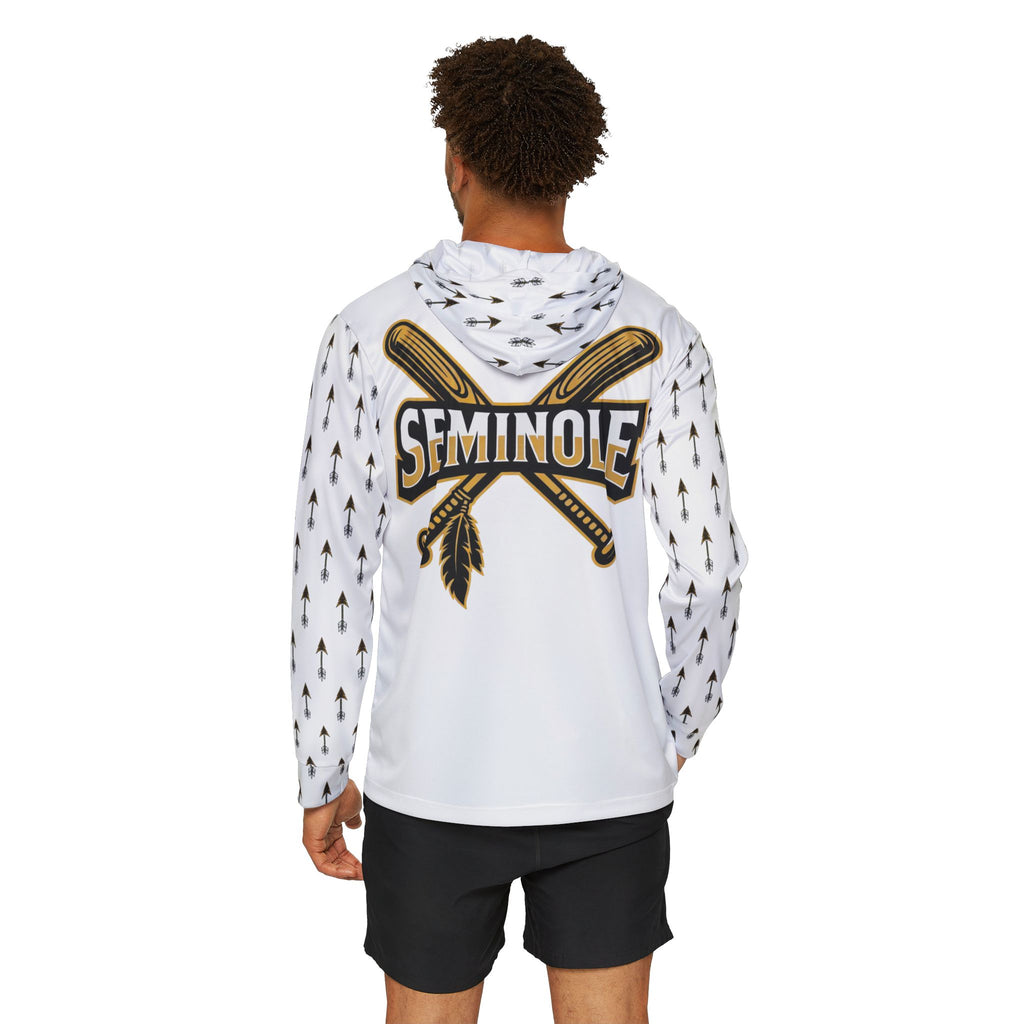 White Seminole Baseball Tribe Sports Warmup Hoodie