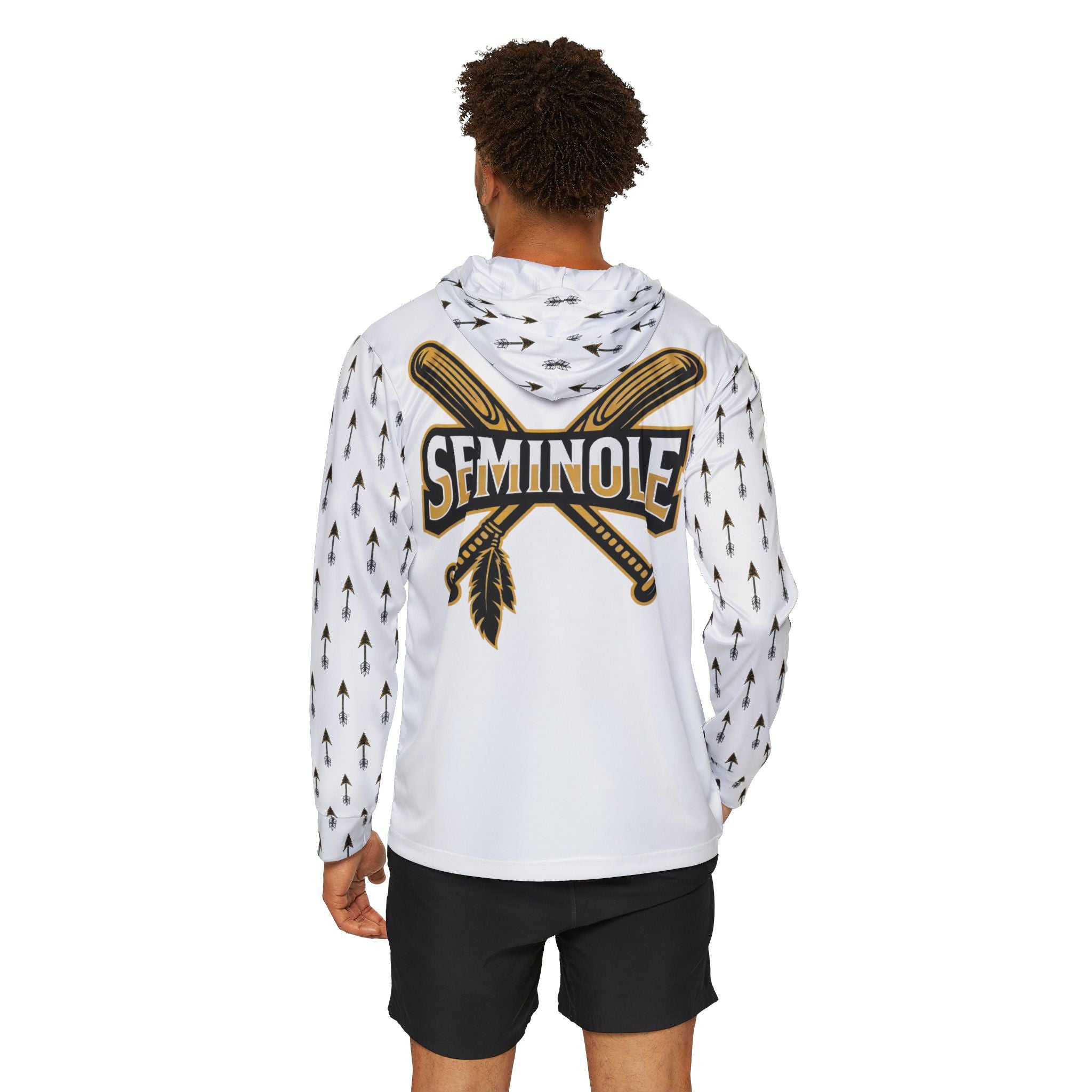 White Seminole Baseball Tribe Sports Warmup Hoodie