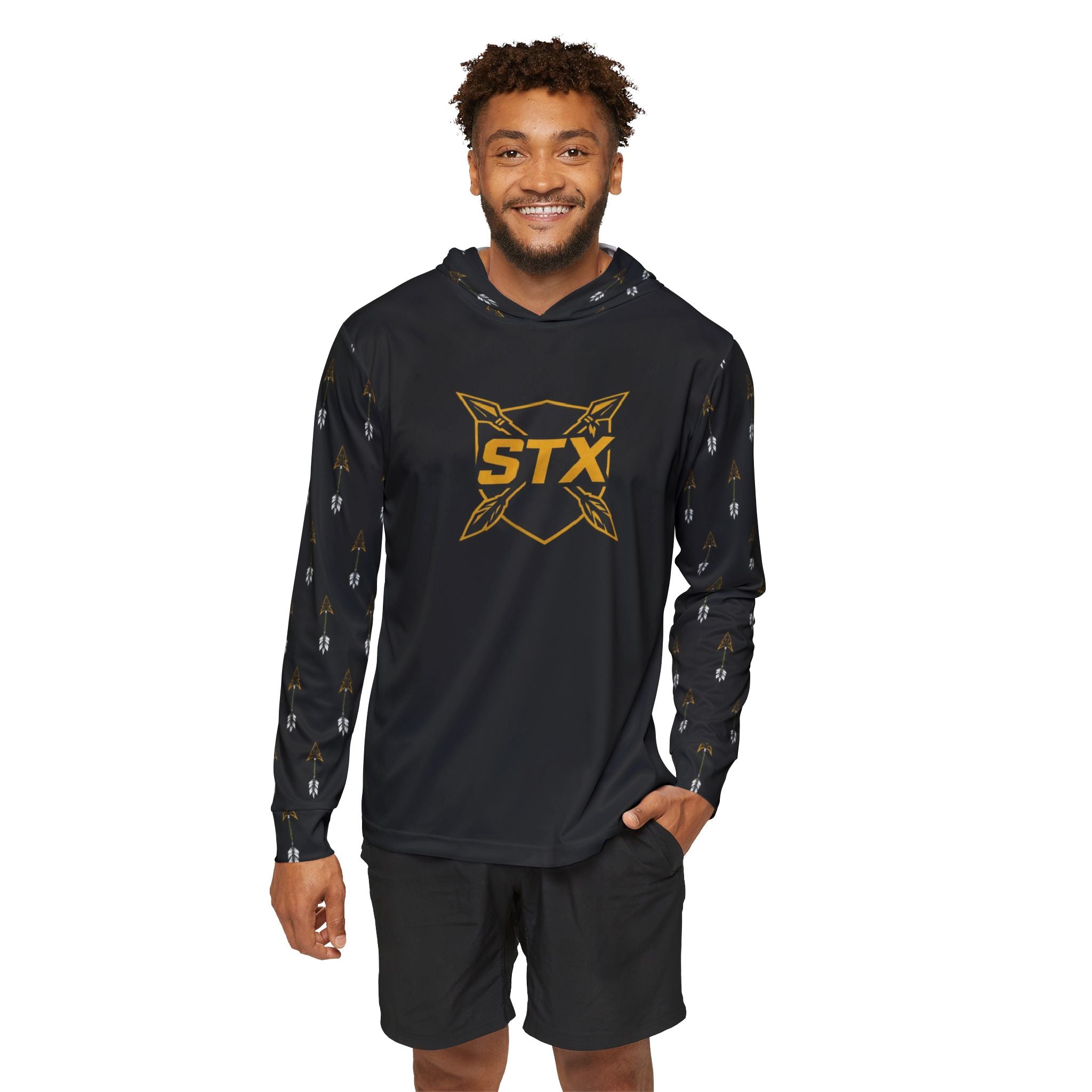 Black 'STX' & 'Maidens' Arrow Back Athletic Pullover