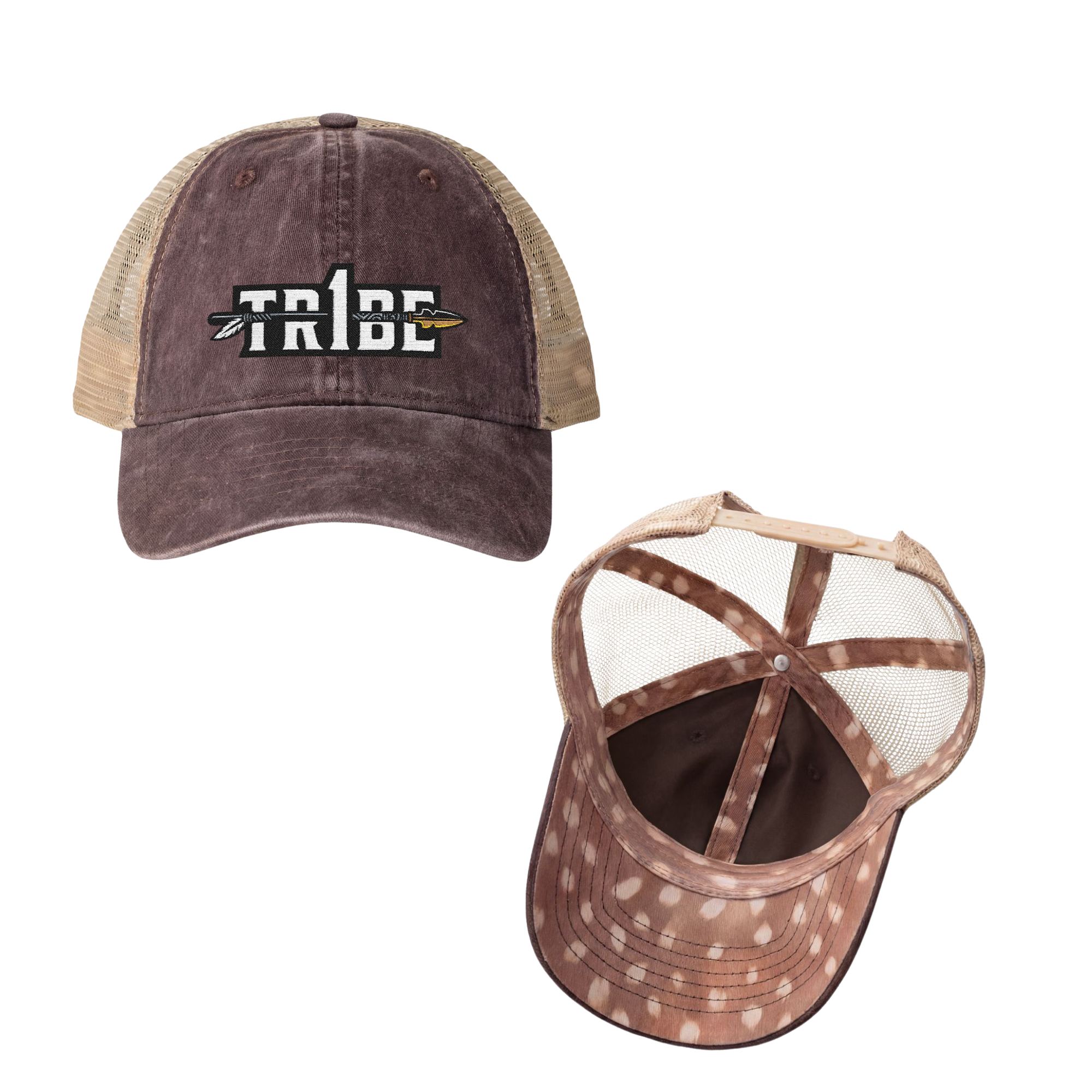Tr1be Women's Washed Mesh-Back Cap