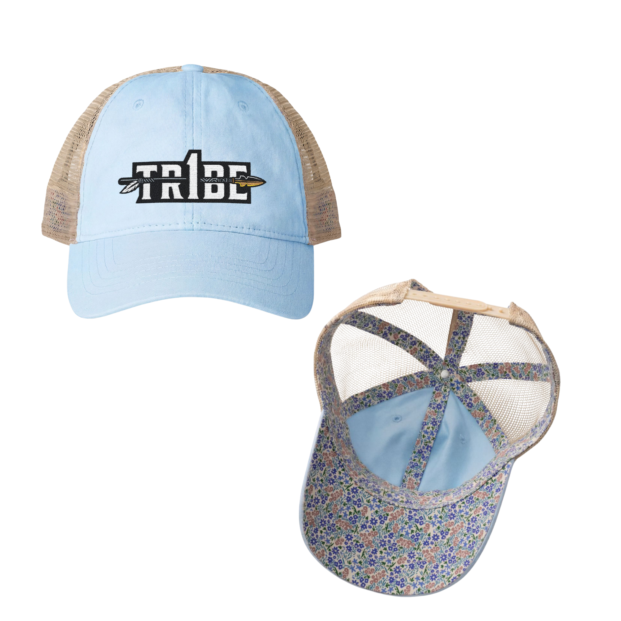 Tr1be Women's Washed Mesh-Back Cap