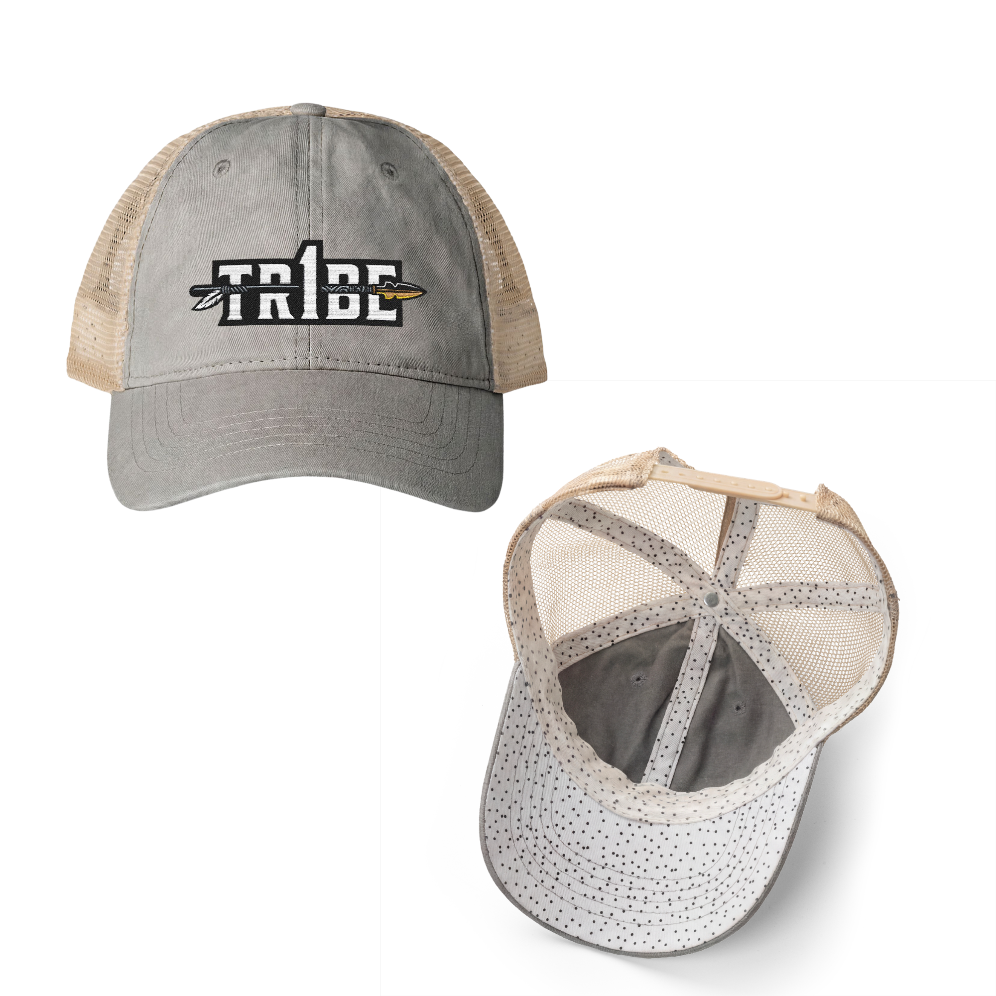 Tr1be Women's Washed Mesh-Back Cap
