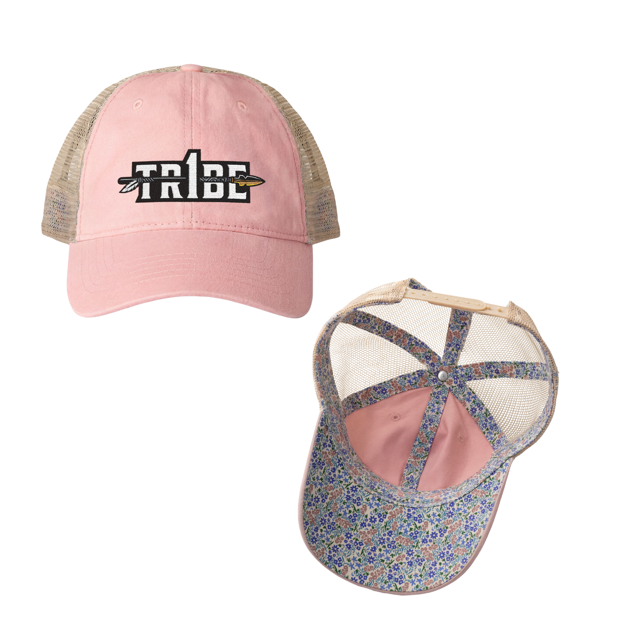 Tr1be Women's Washed Mesh-Back Cap