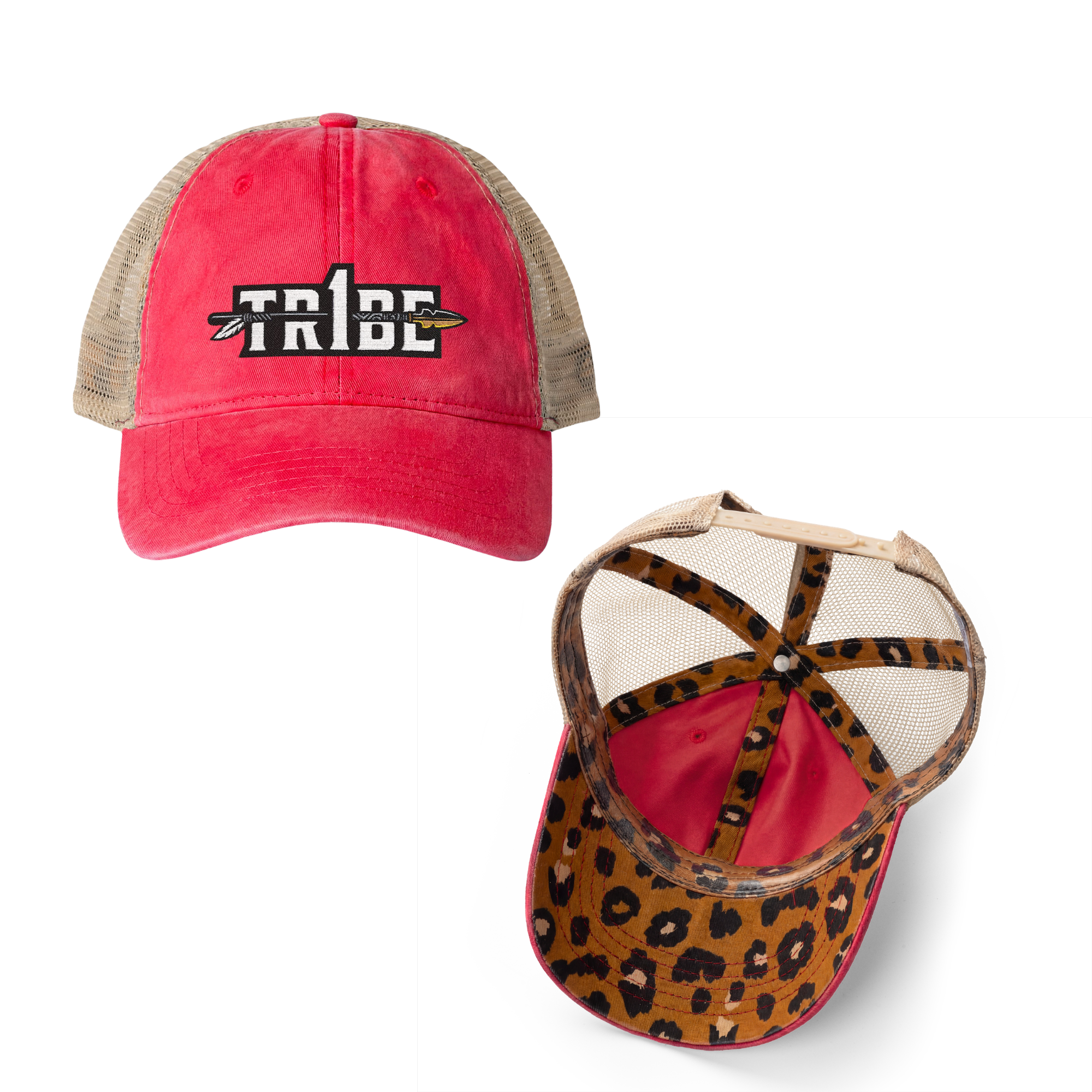 Tr1be Women's Washed Mesh-Back Cap