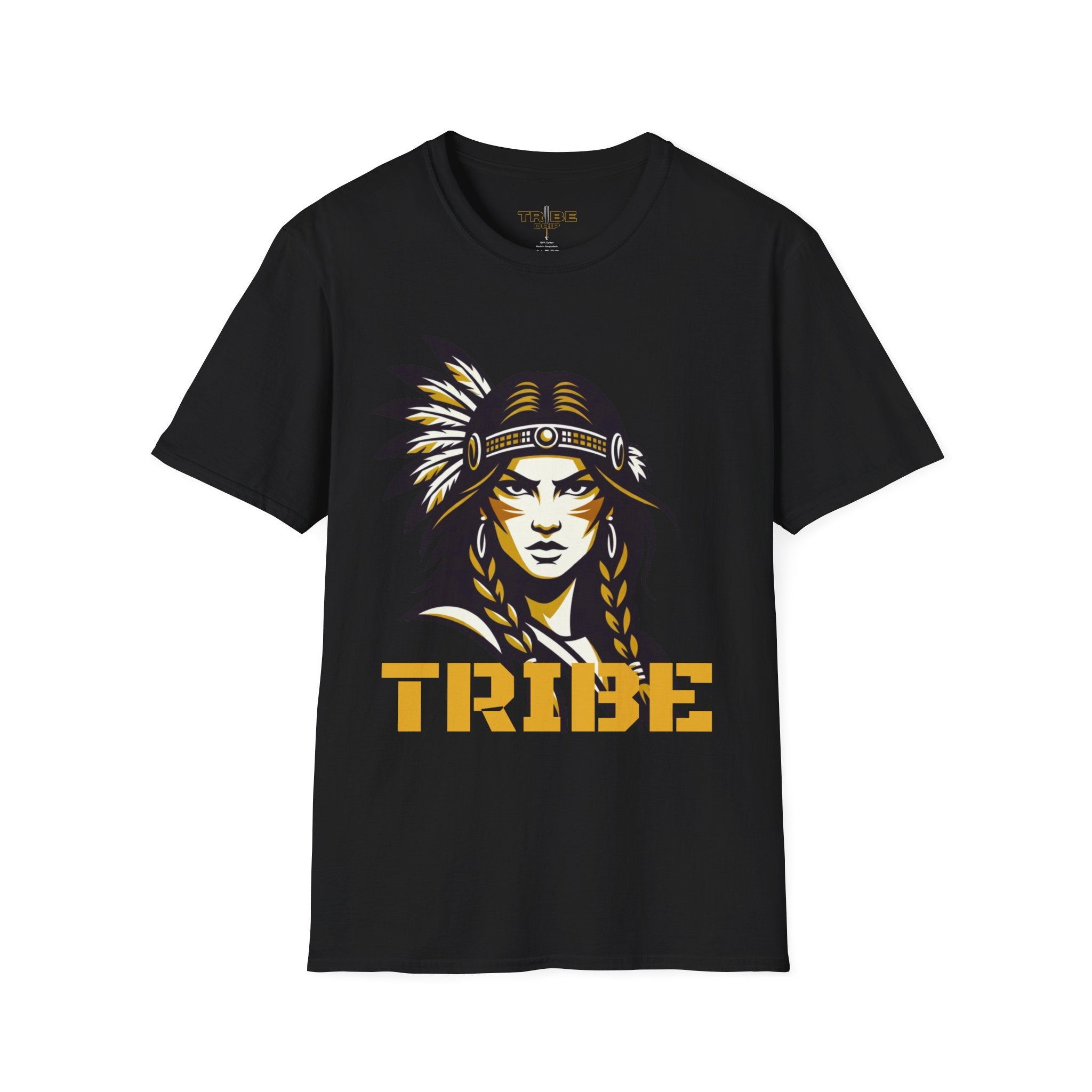 Tribe Warrior T-Shirt — Native Headdress Graphic Tee