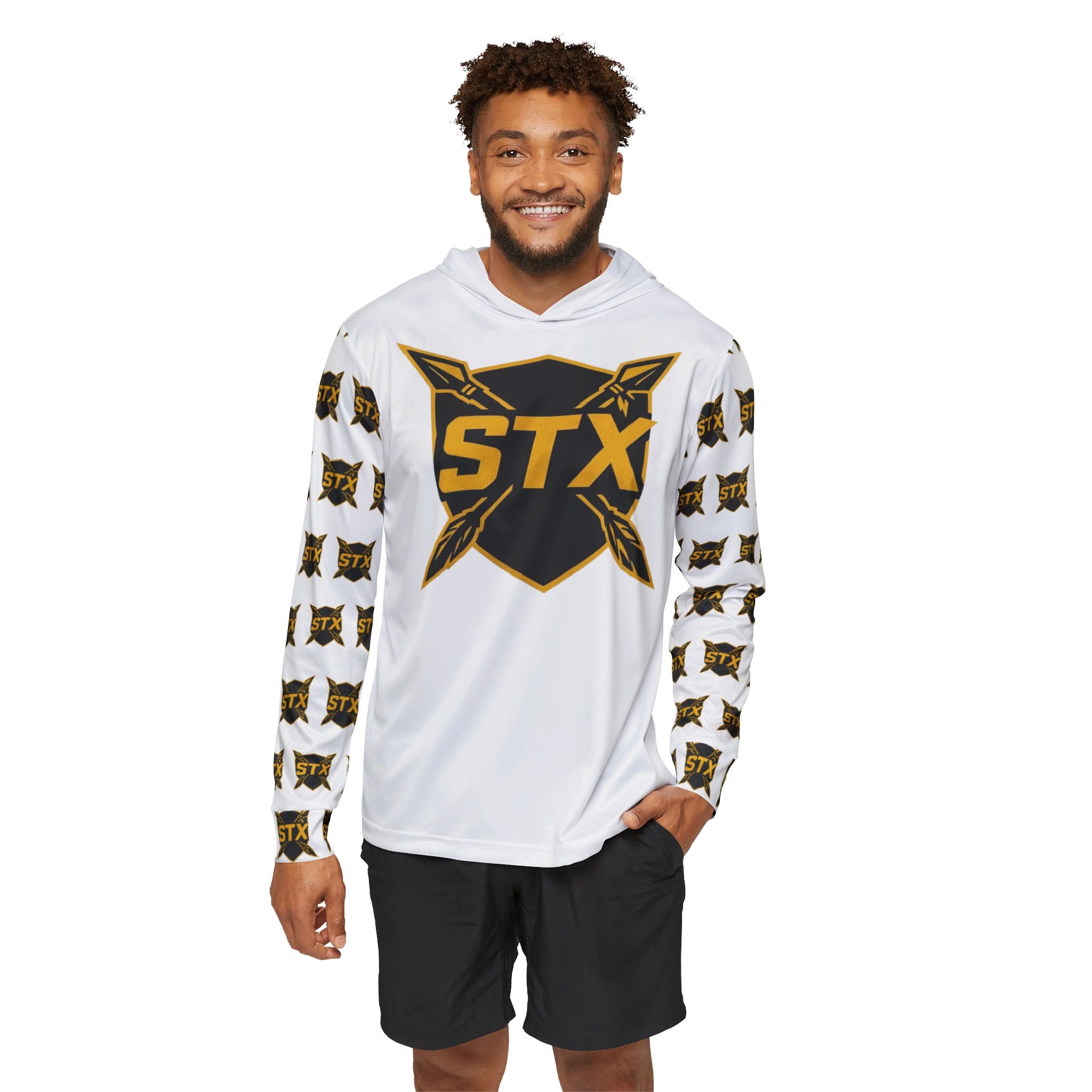 STX Tribal Logo Hoodie — Men's Sports Warmup Performance Hoodie