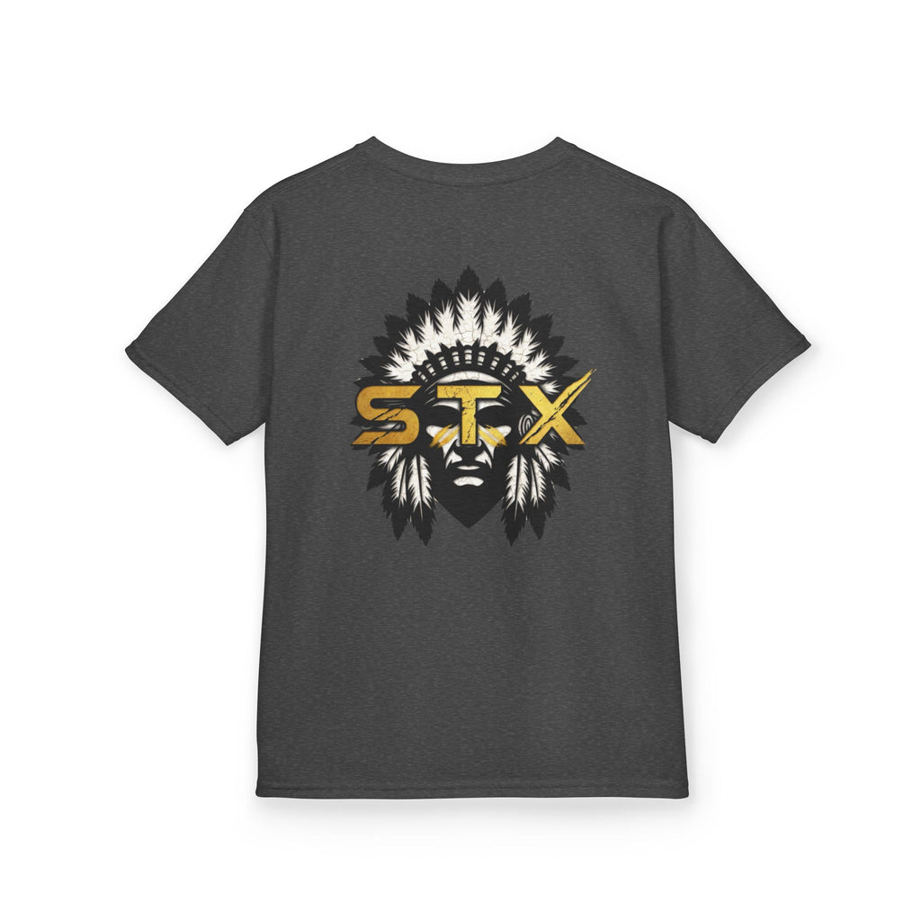 Kids Tee — Tribal Headdress STX Logo Graphic