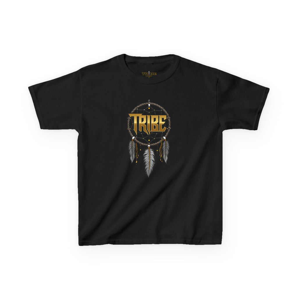 Kids Tee — Dreamcatcher Design with "Tribe" Text