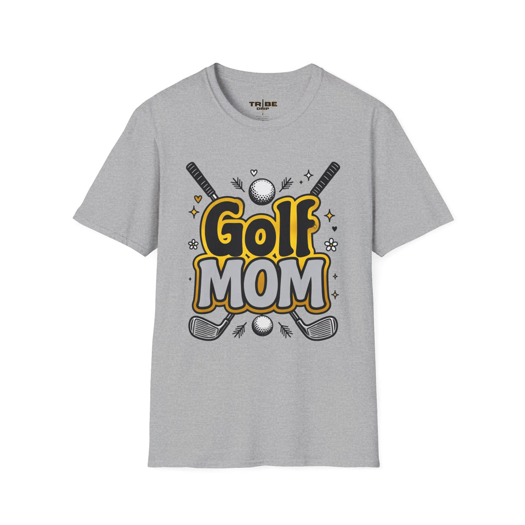 Golf Mom T-Shirt – Cute Graphic Golf Clubs & Ball Design for Mom