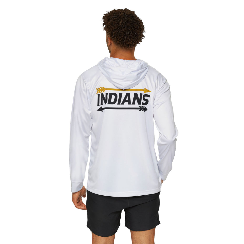 White Indians Arrow Performance Warmup Hoodie