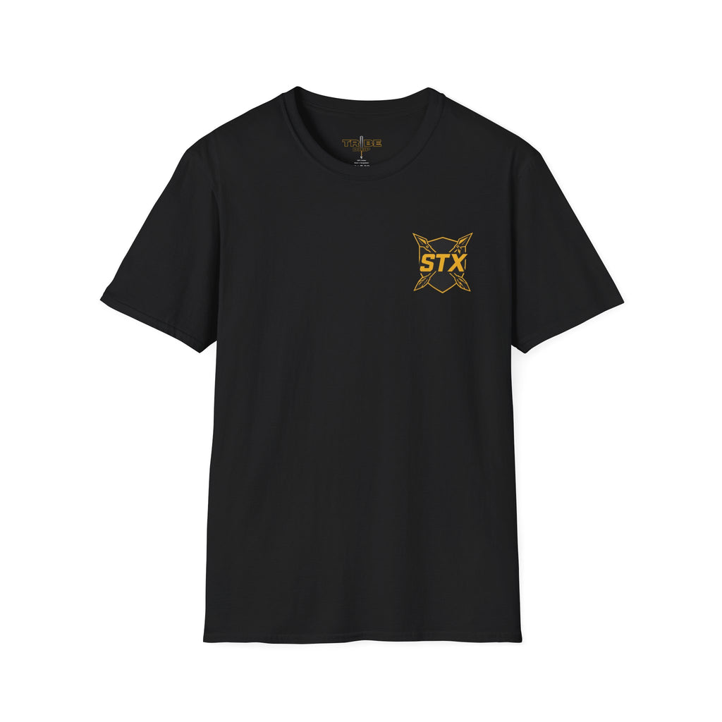 STX Native Warrior T-Shirt — Graphic Tee with Feather Headdress