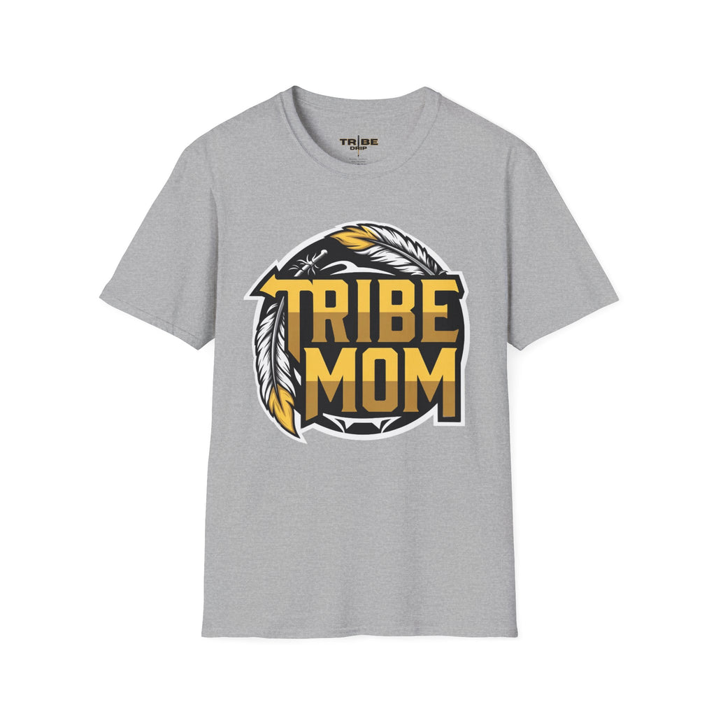 Tribe Mom T-Shirt — Graphic Feathers Mom Life Tee