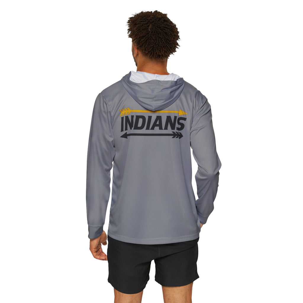 Grey Indians Arrow Performance Warmup Hoodie