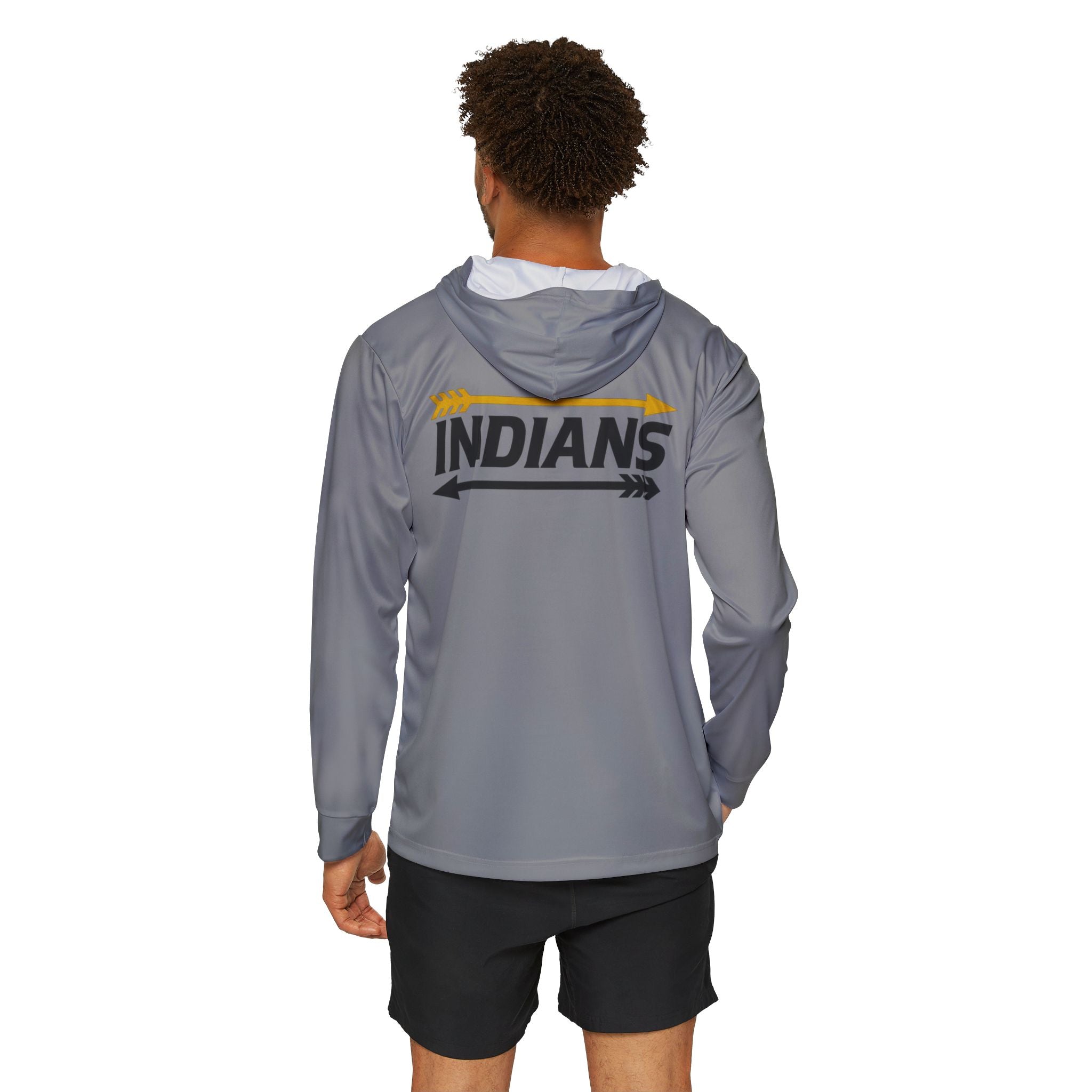 Grey Indians Arrow Performance Warmup Hoodie