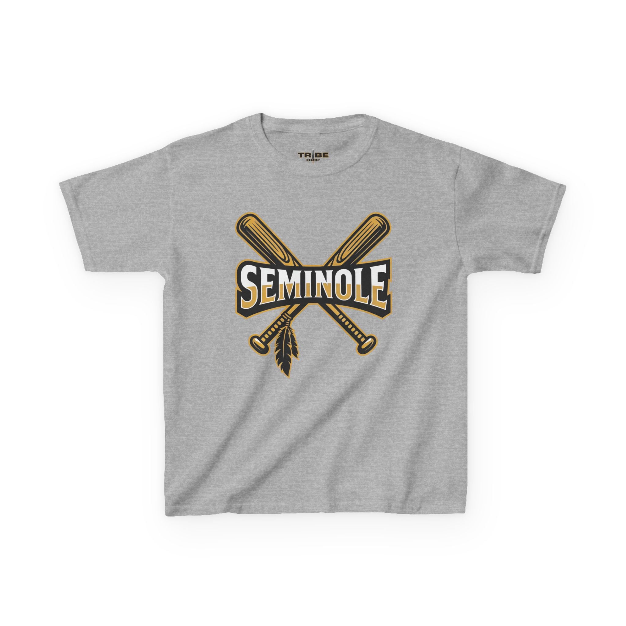 Kids Seminole Baseball T-Shirt - Crossed Bats Logo Tee