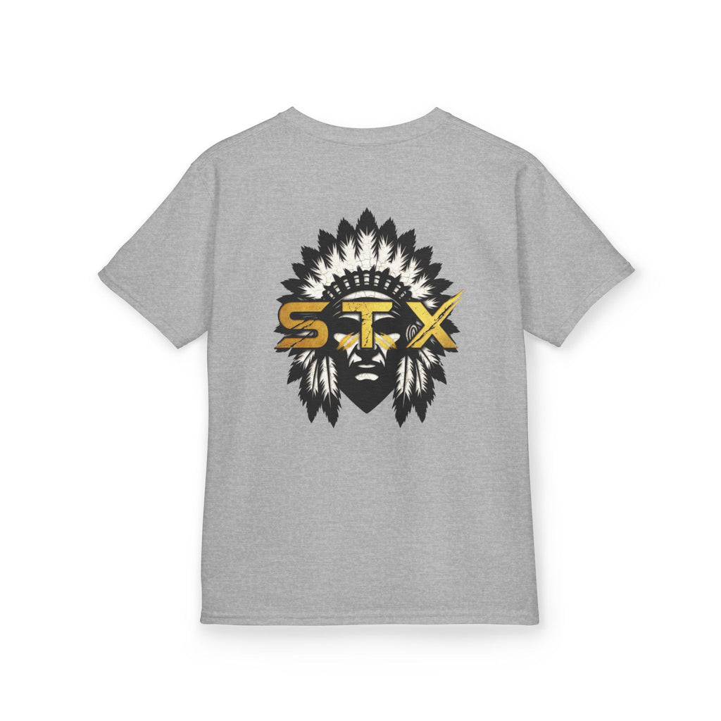 Kids Tee — Tribal Headdress STX Logo Graphic