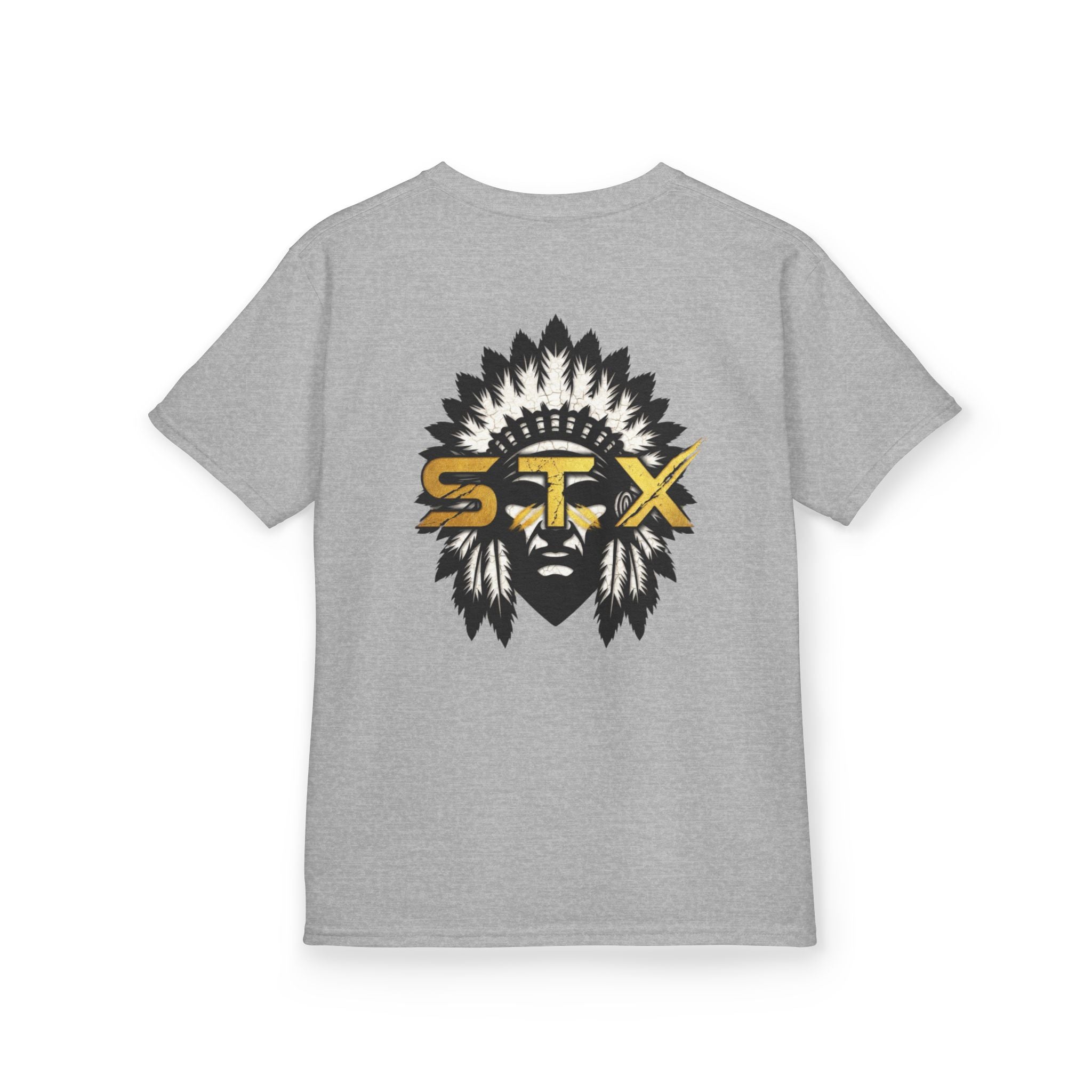 Kids Tee — Tribal Headdress STX Logo Graphic