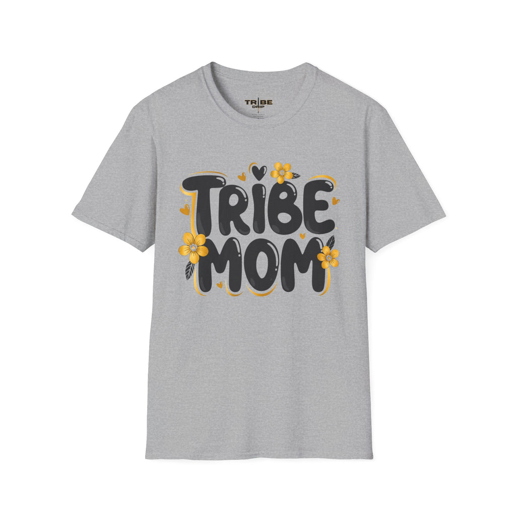 Tribe Mom T-Shirt — Floral Retro Mom Tee for Mothers