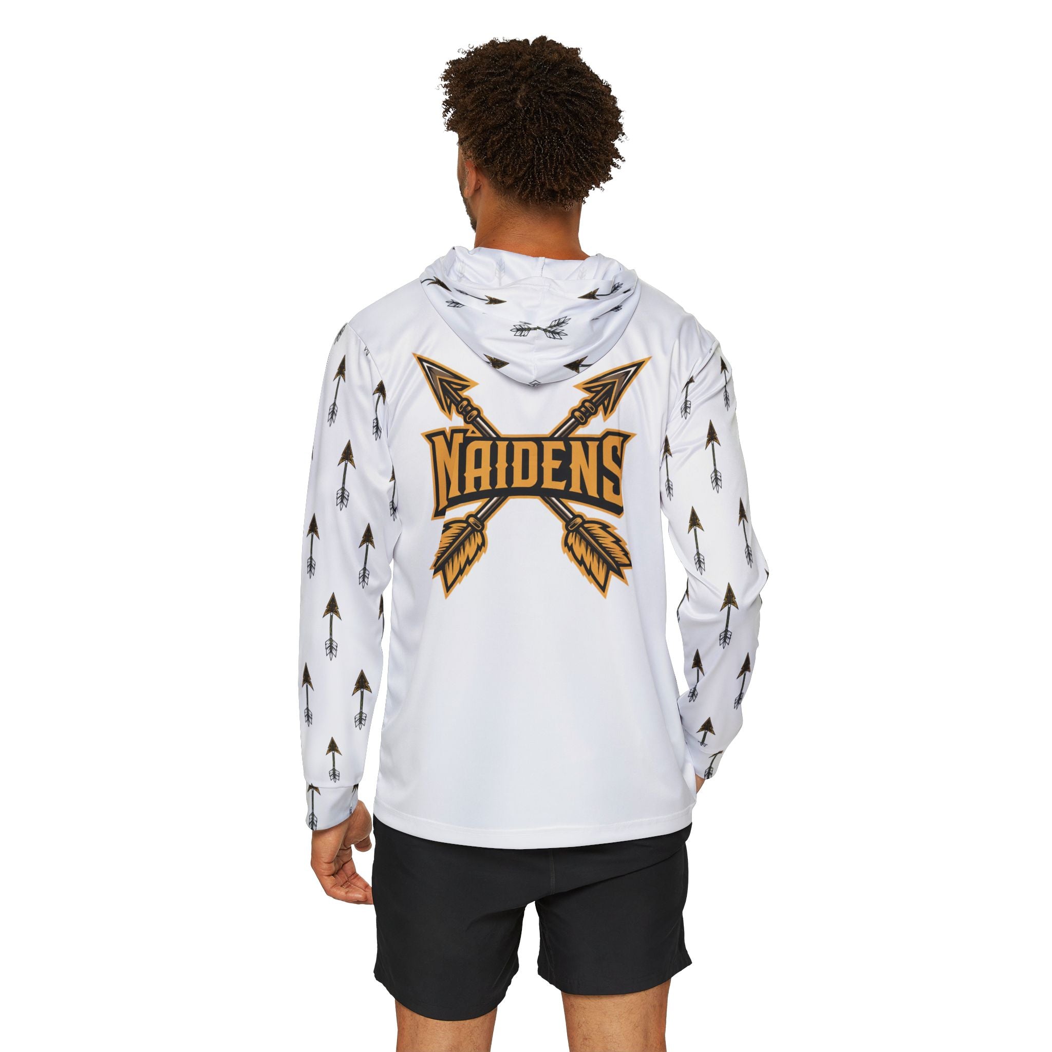 White 'STX' Front & 'Maidens' Arrow Back Athletic Pullover