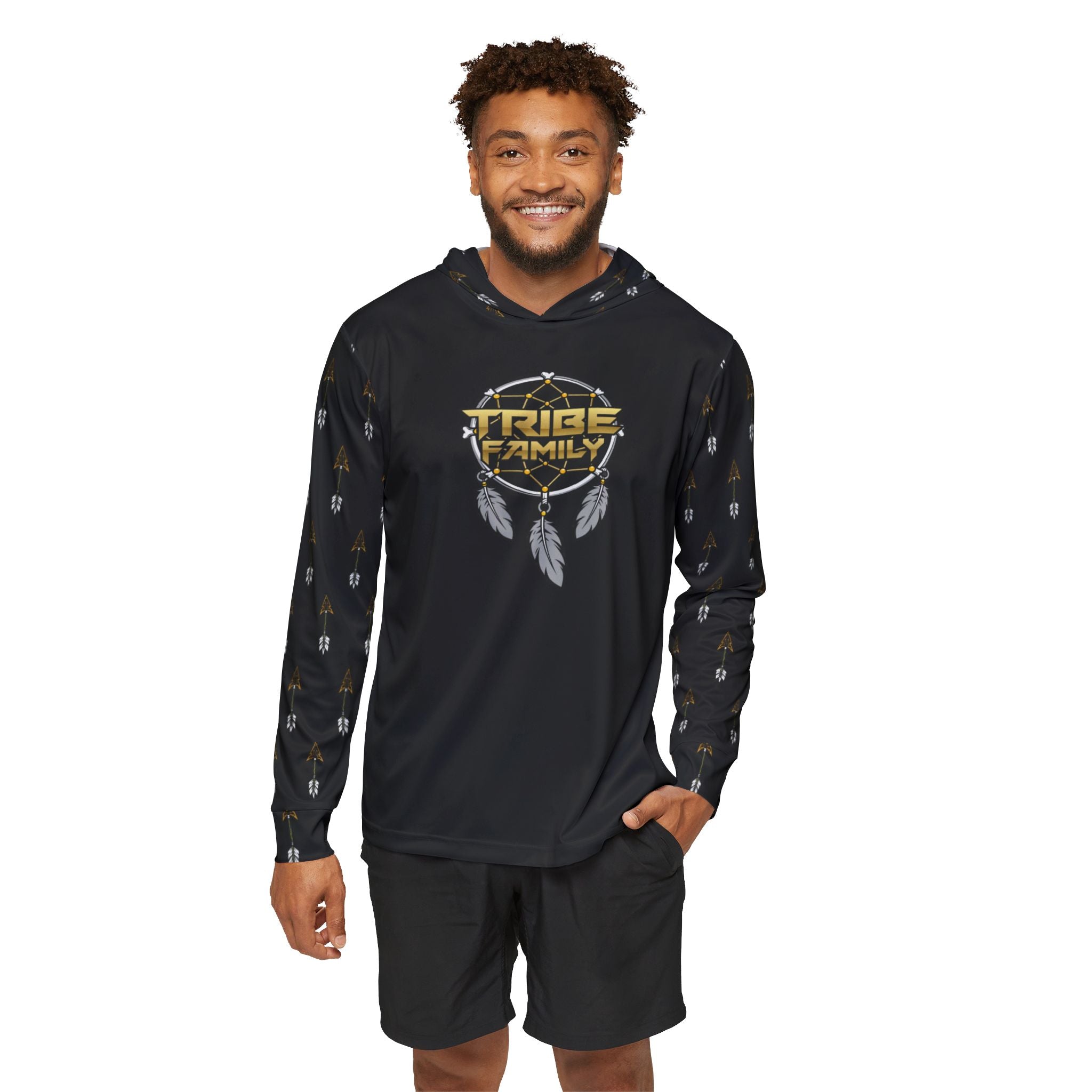 Black Tribe Family Dreamcatcher Hoodie – Men's Athletic Warmup Pullover