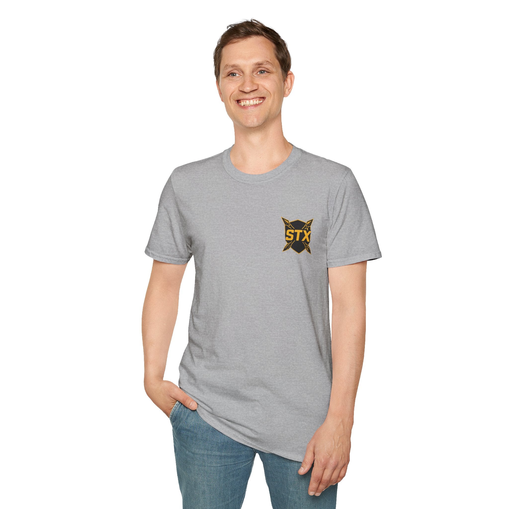STX Shield T-Shirt — Lacrosse Spear Logo Athletic Tee