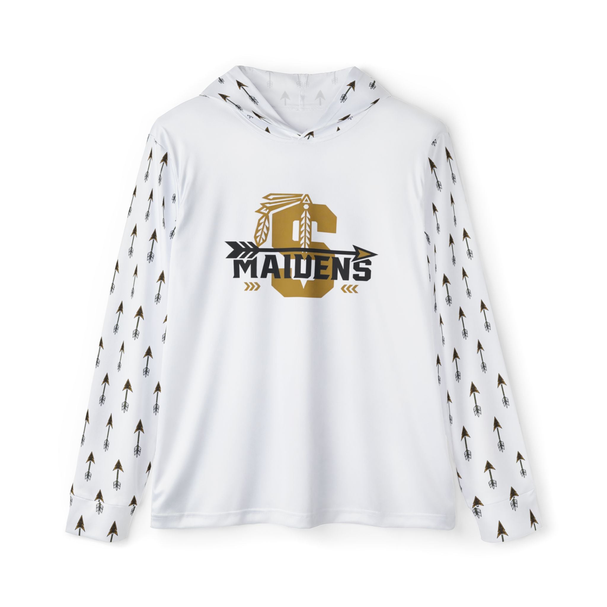 Maidens Team Logo Hoodie - White Athletic Warmup Pullover