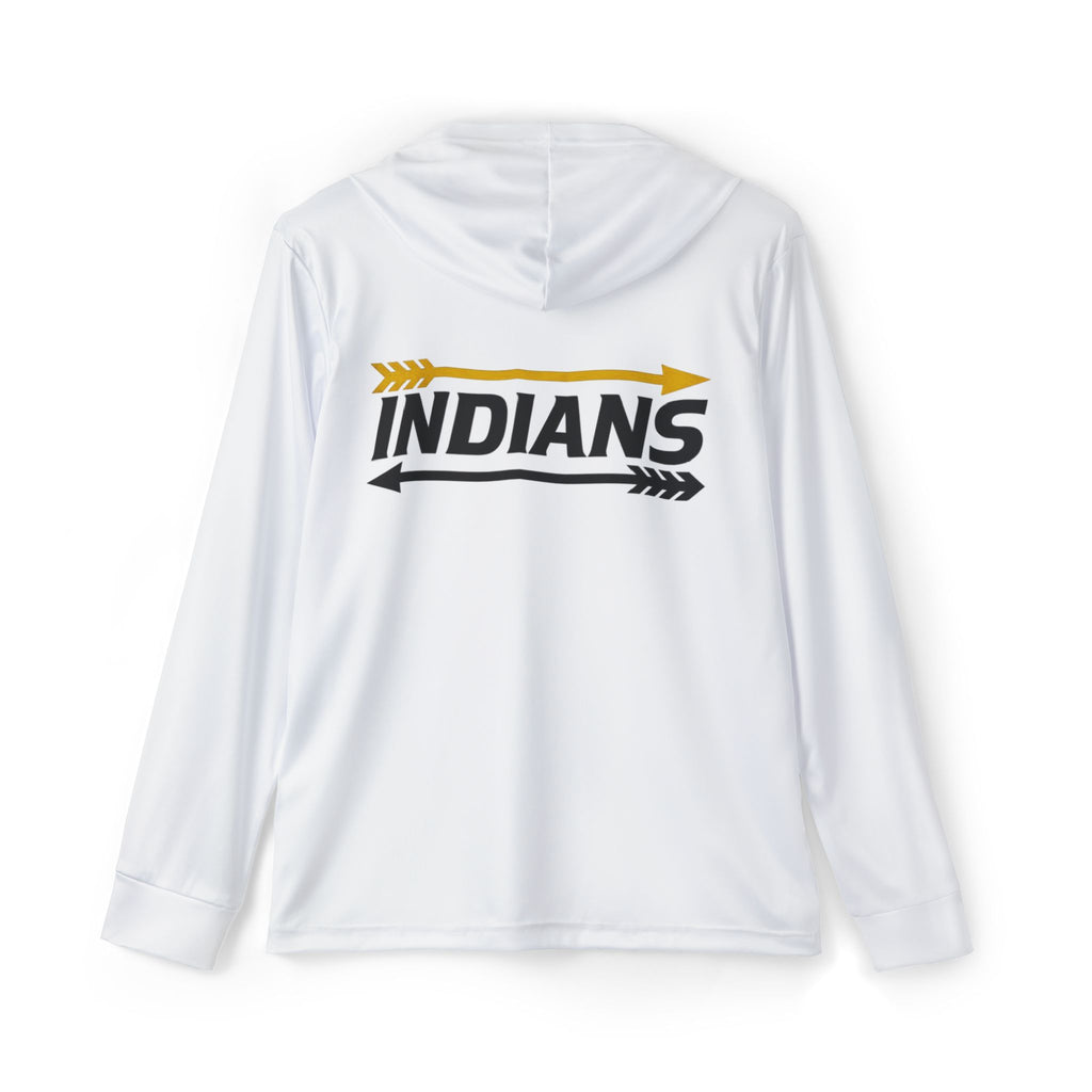 White Indians Arrow Performance Warmup Hoodie