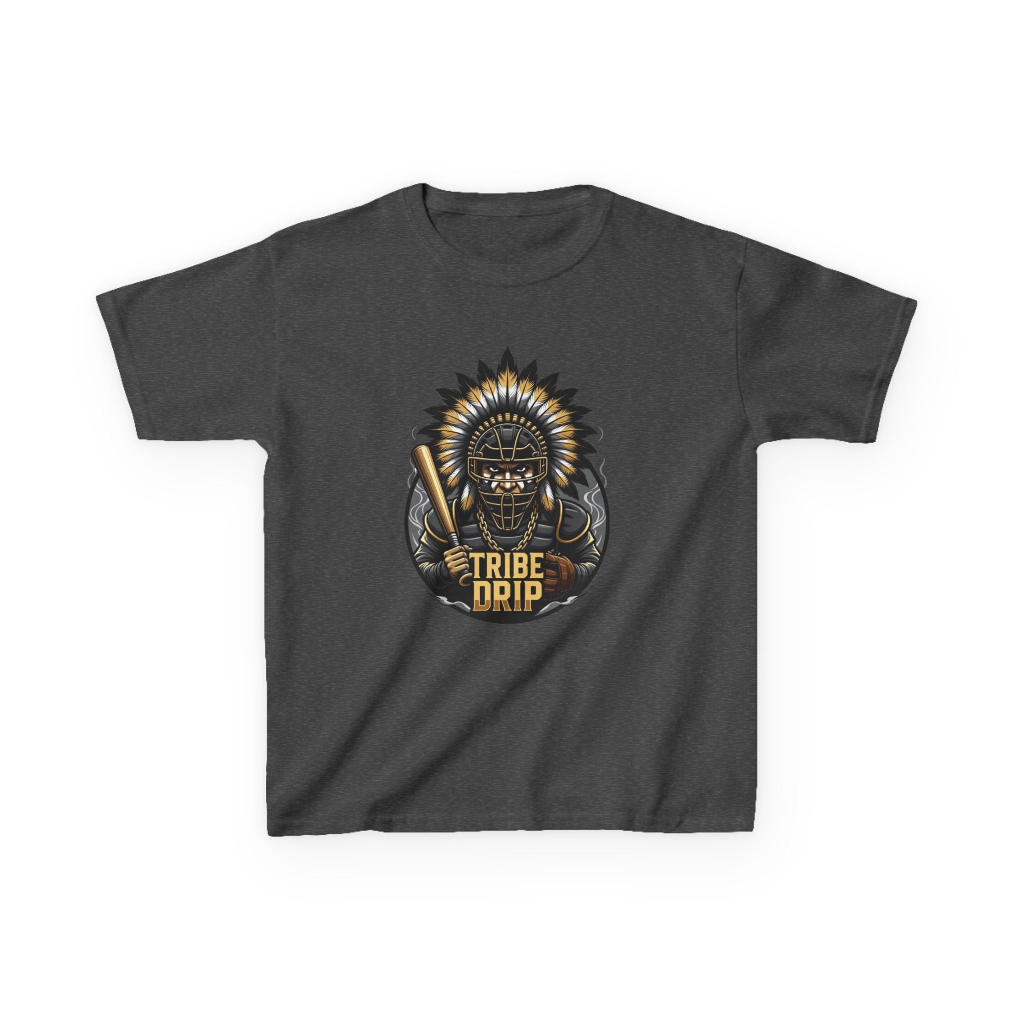 Kids Tee - 'Tribe Drip' Tribal Helmet Graphic