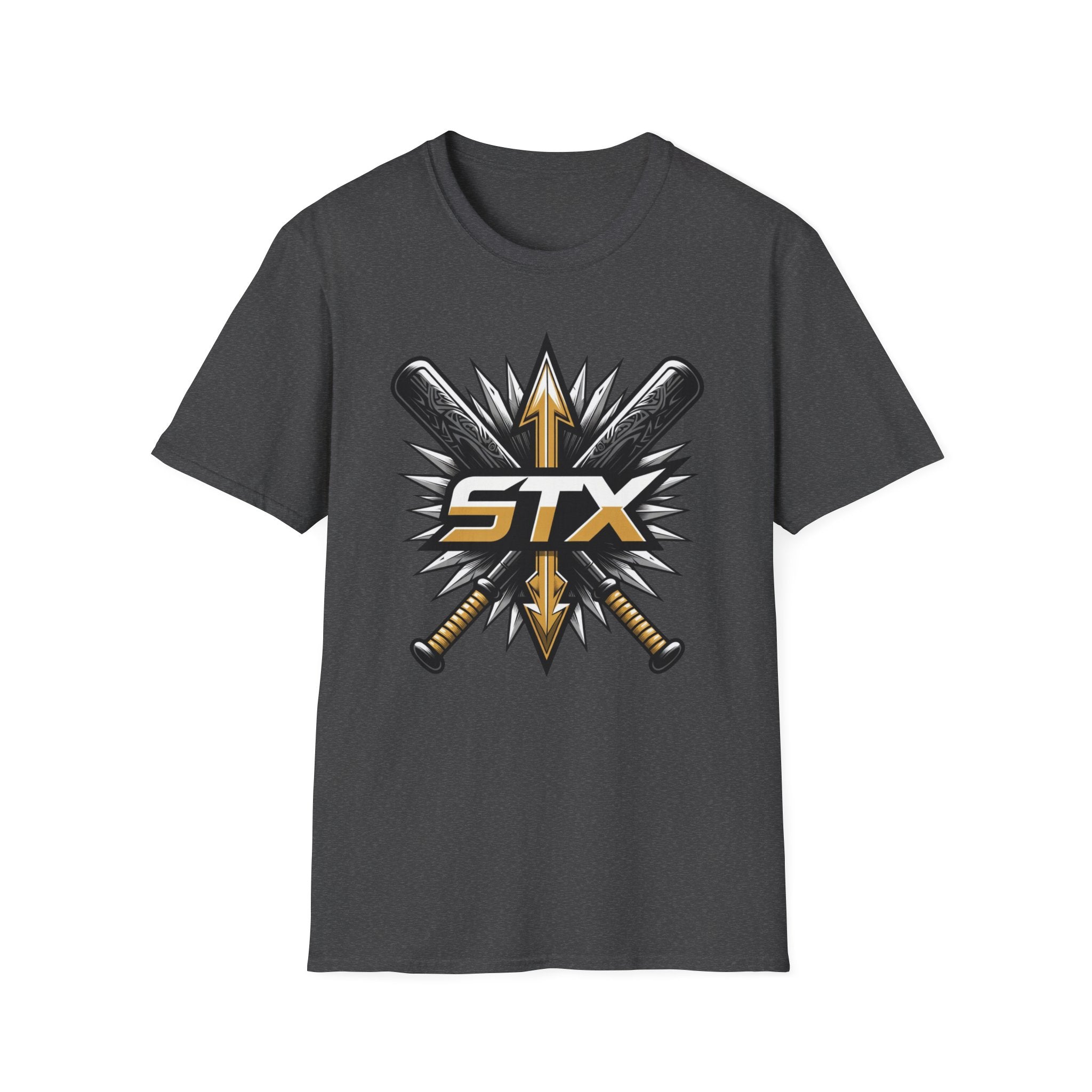 STX Baseball Crossed Bats T-Shirt — Athletic Team Logo Tee