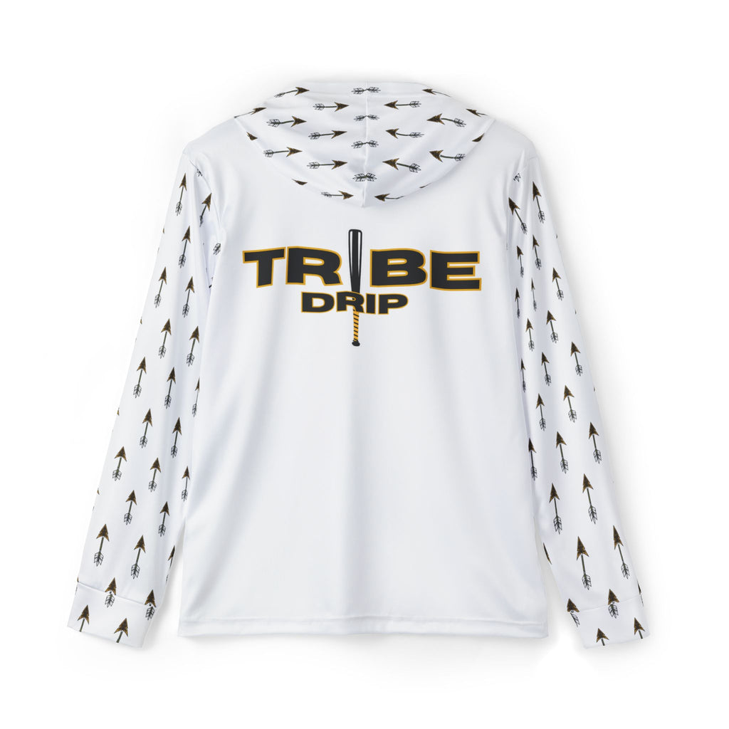White Tribe Drip Athletic Hoodie — Men’s Sports Warmup Pullover