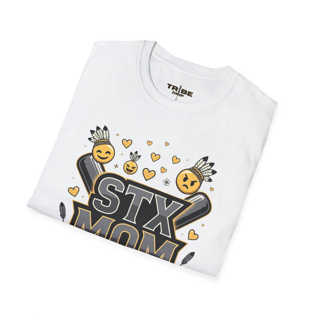 STX Mom T-Shirt — Mom Graphic Shirt with Cheerful Emojis