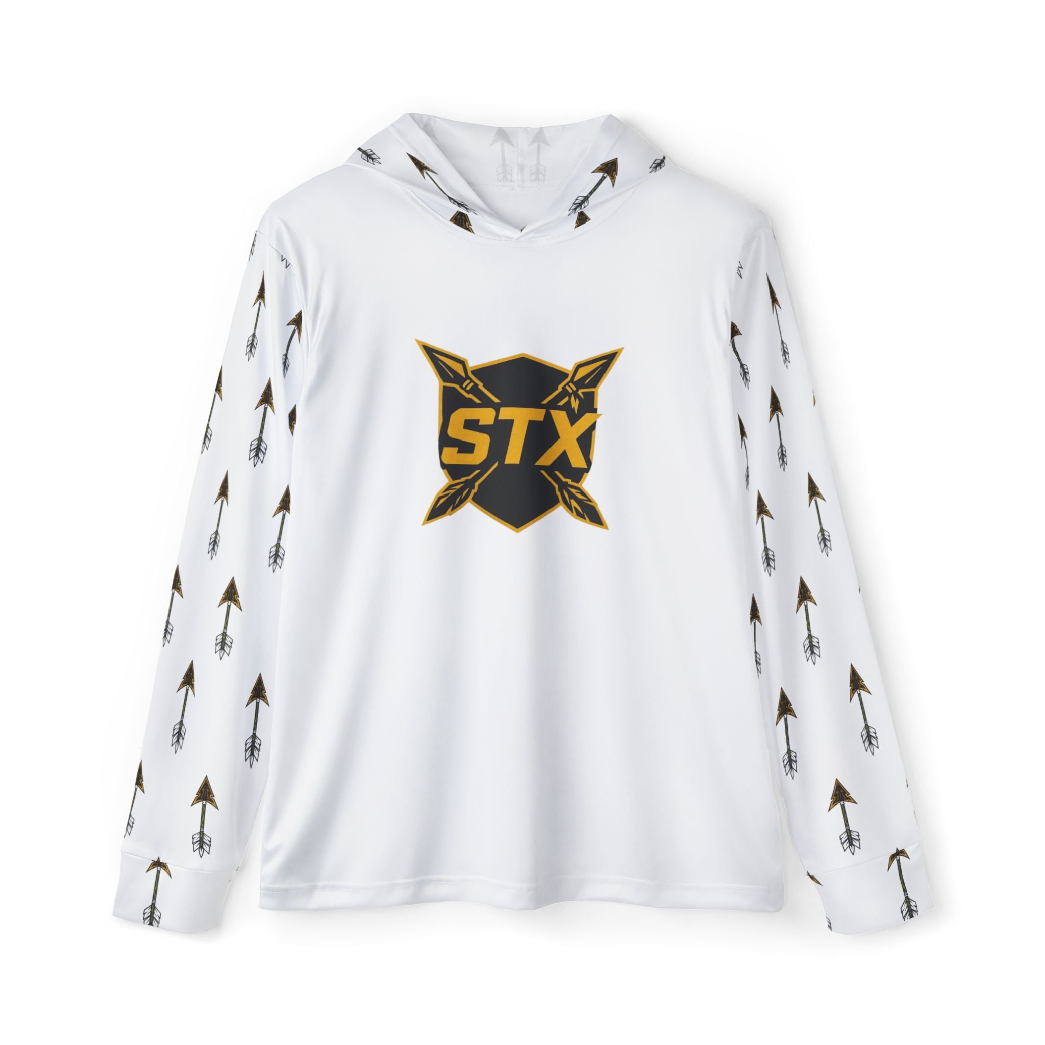 White 'STX' Front & 'Maidens' Arrow Back Athletic Pullover