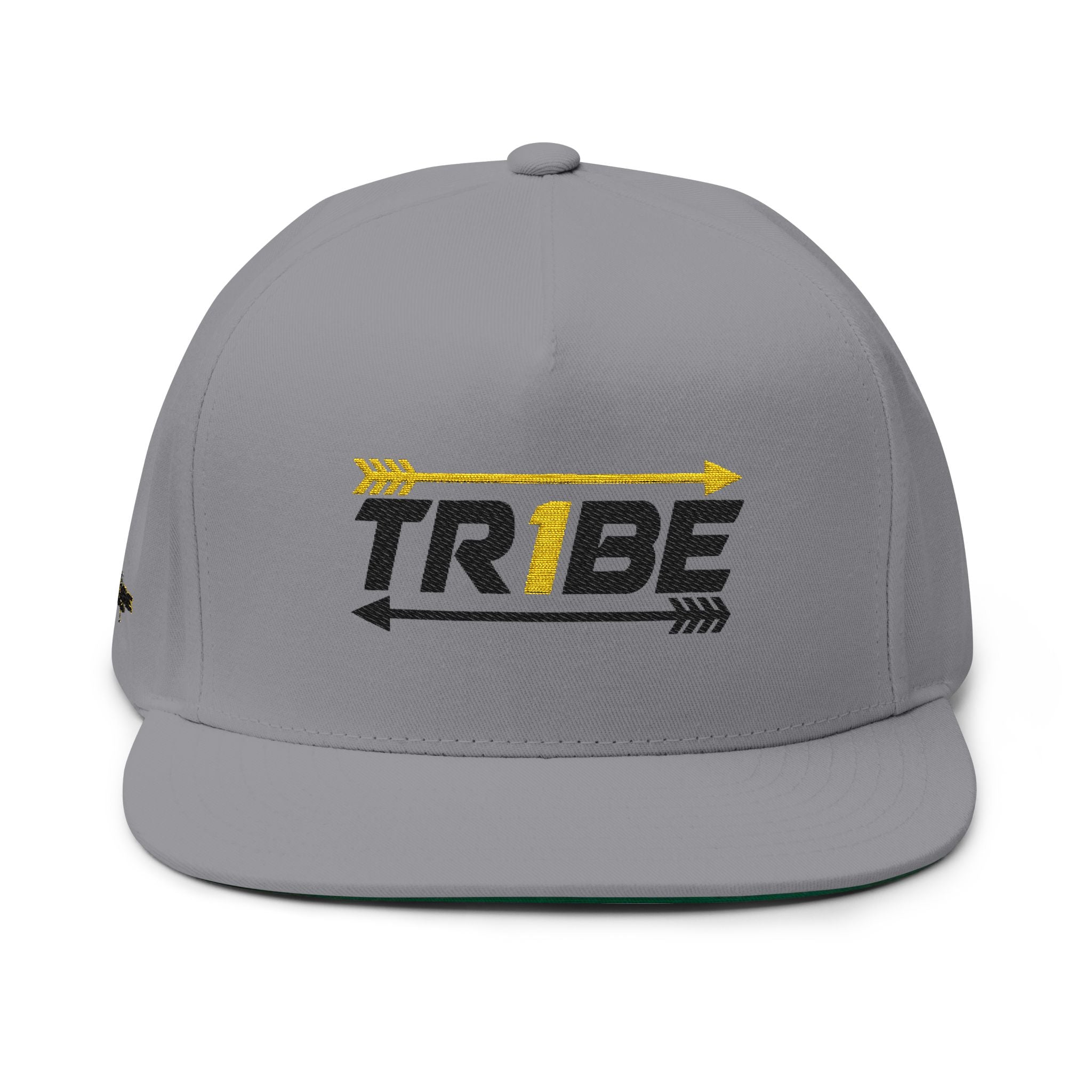 'TRIBE' Flat Bill Cap – Arrow Graphic Snapback Hat