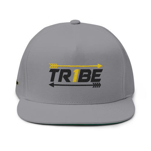 'TRIBE' Flat Bill Cap – Arrow Graphic Snapback Hat