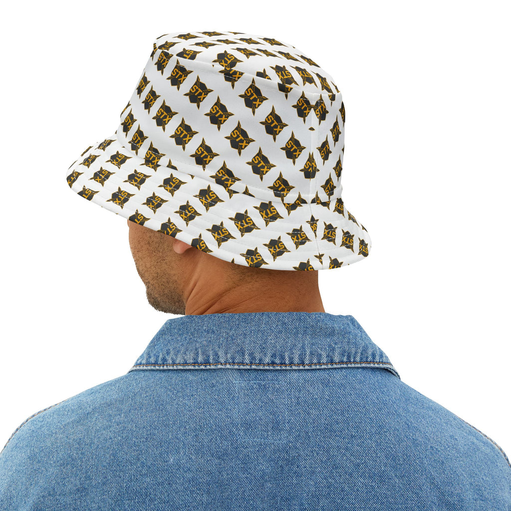 Bucket Hat — Repeating STX Logo All-Over Print