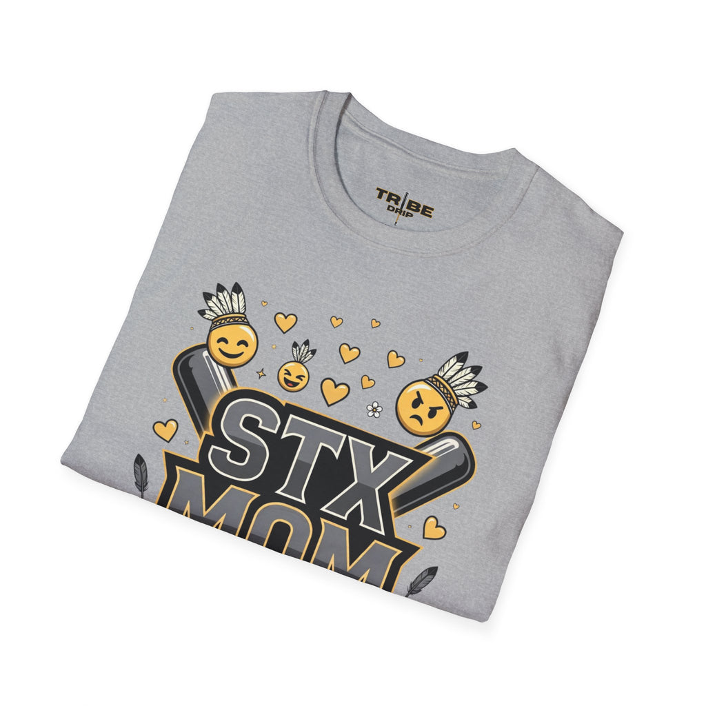 STX Mom T-Shirt — Mom Graphic Shirt with Cheerful Emojis