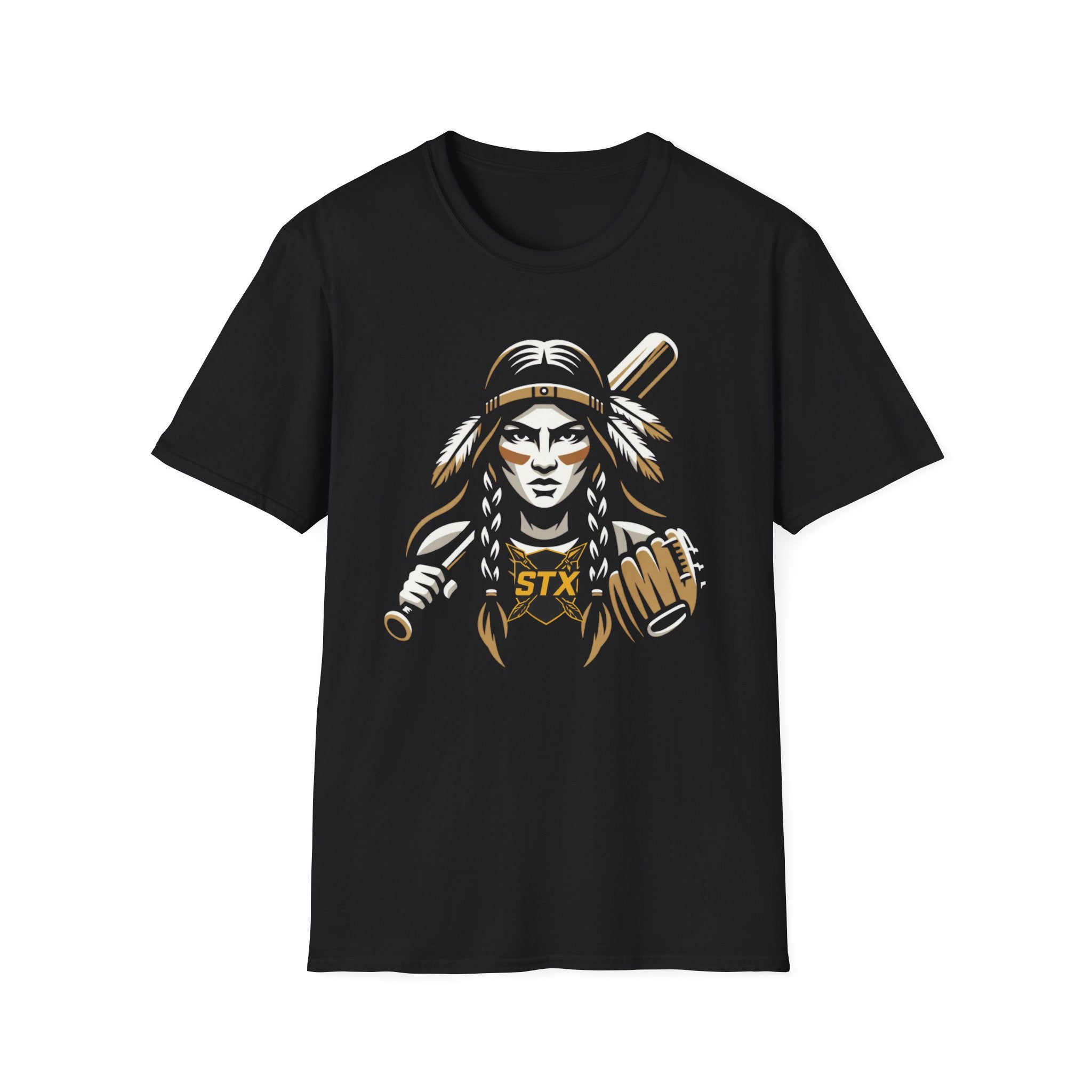 Baseball Warrior T-Shirt — Native-Inspired Batter Graphic