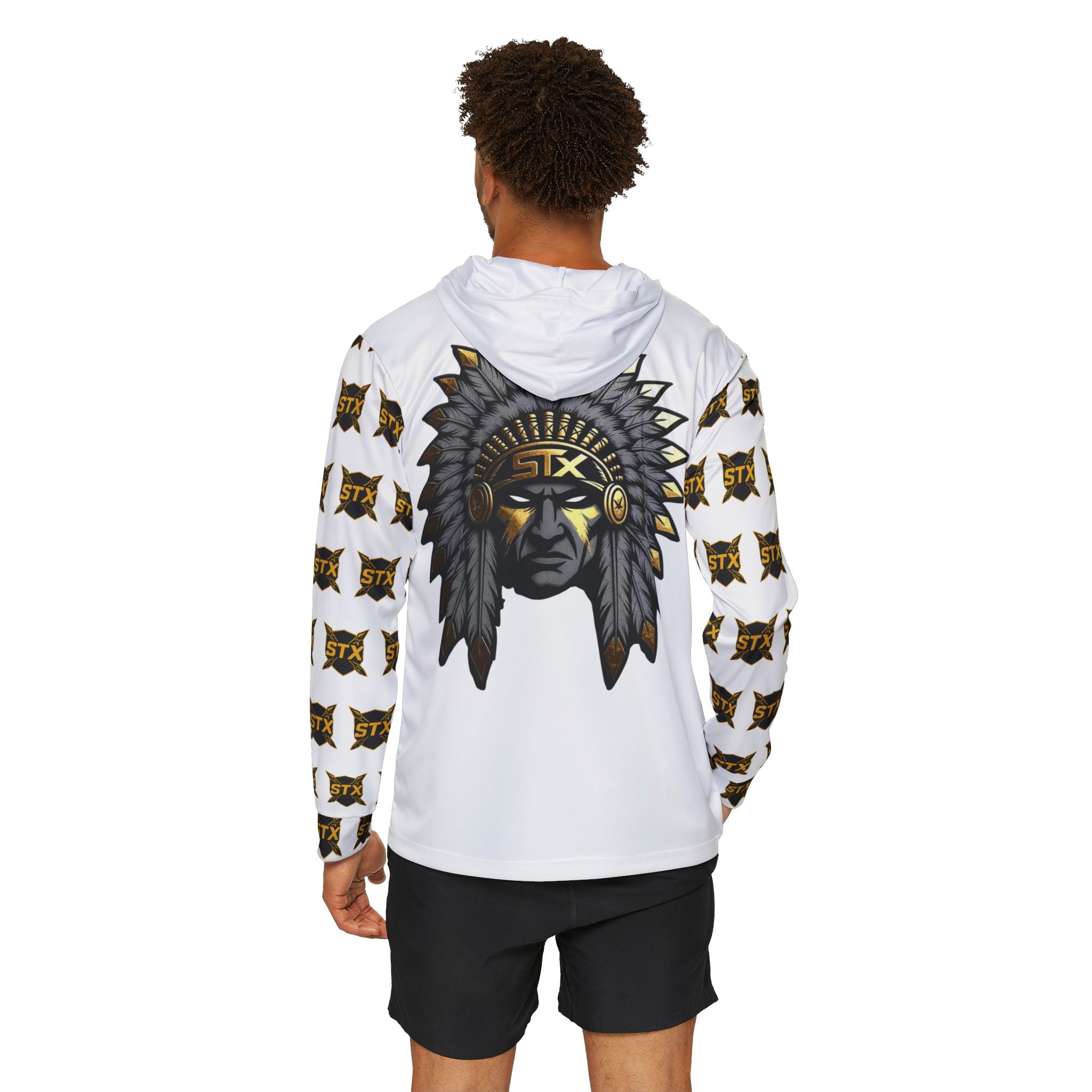 STX Tribal Logo Hoodie — Men's Sports Warmup Performance Hoodie