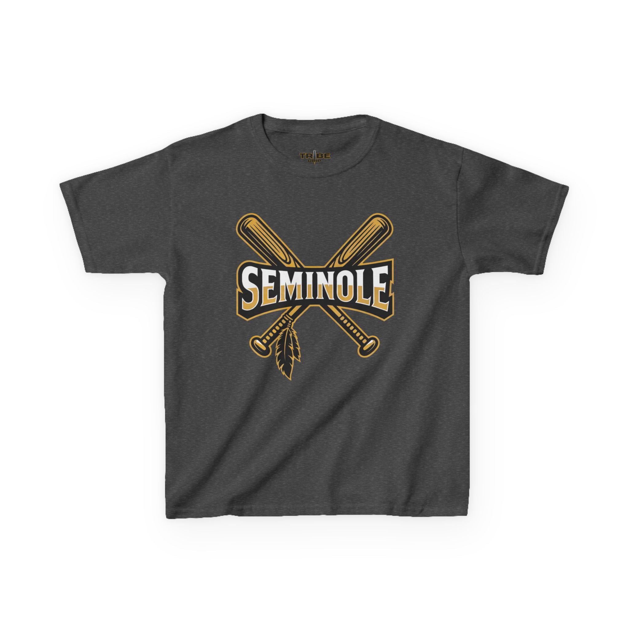 Kids Seminole Baseball T-Shirt - Crossed Bats Logo Tee