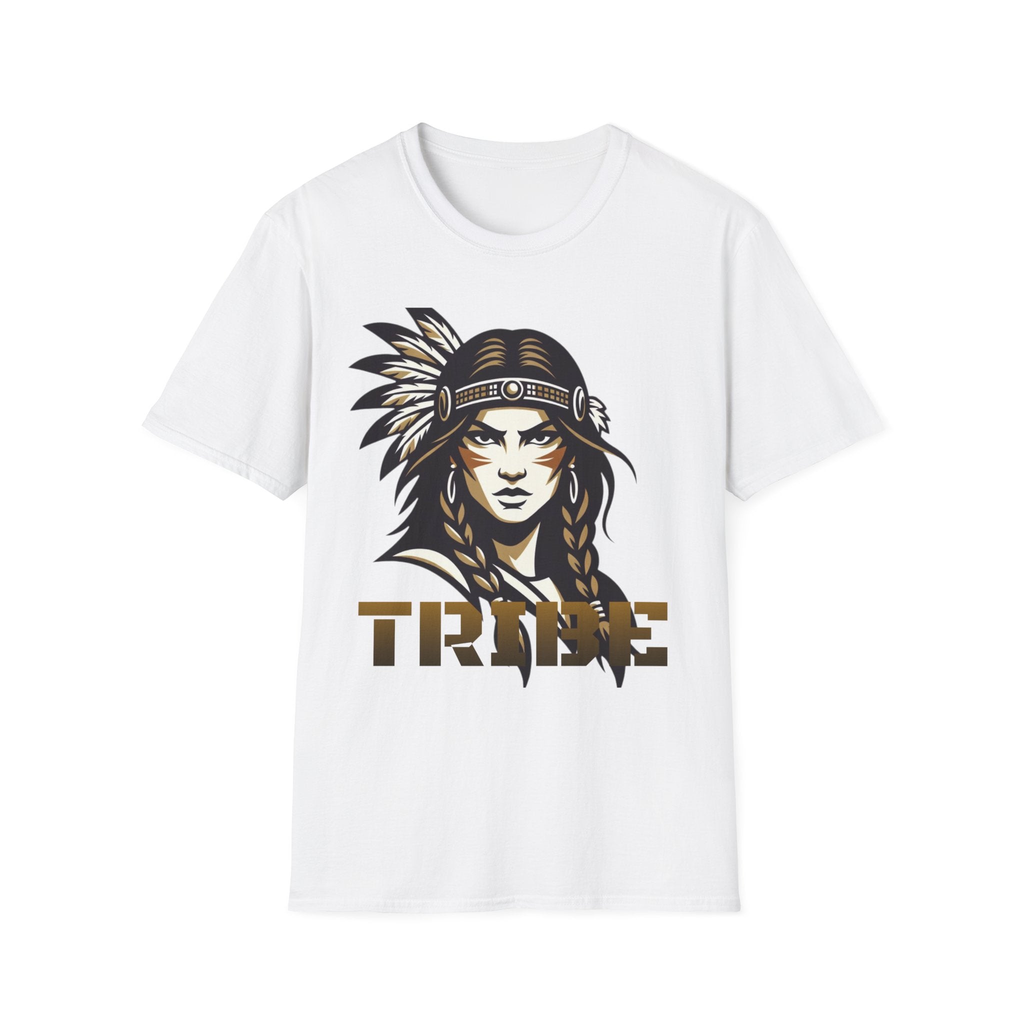 Tribe Warrior T-Shirt — Native Headdress Graphic Tee