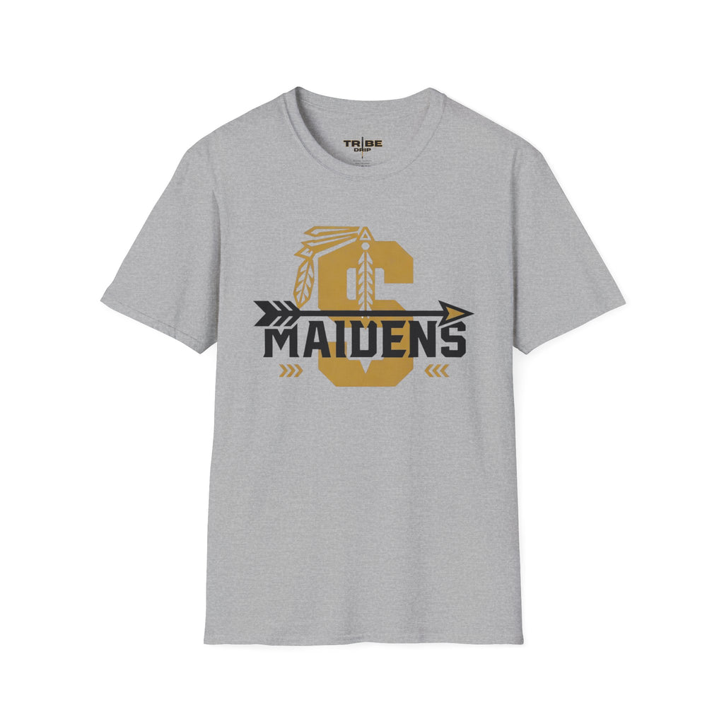 Maidens Letter S Athletic T-Shirt — Vintage Arrow Tribal School Team Tee