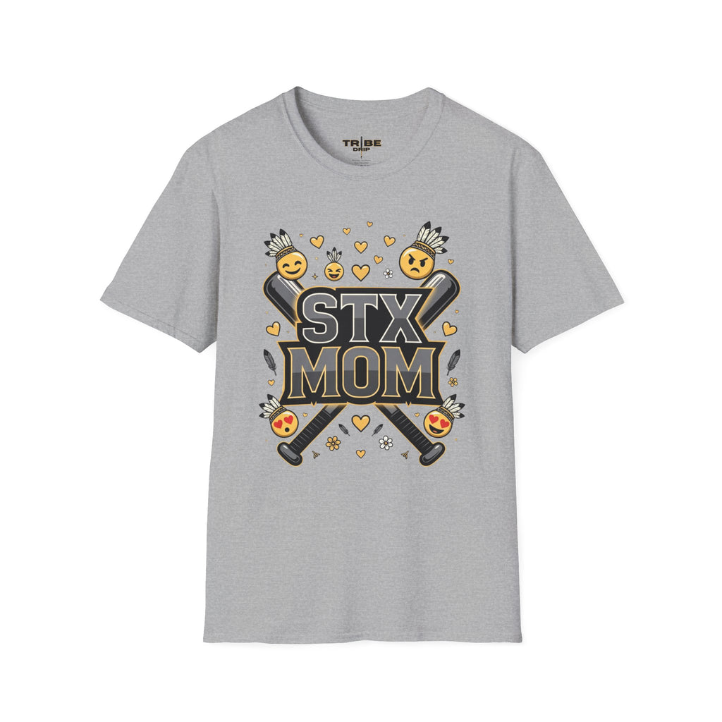 STX Mom T-Shirt — Mom Graphic Shirt with Cheerful Emojis