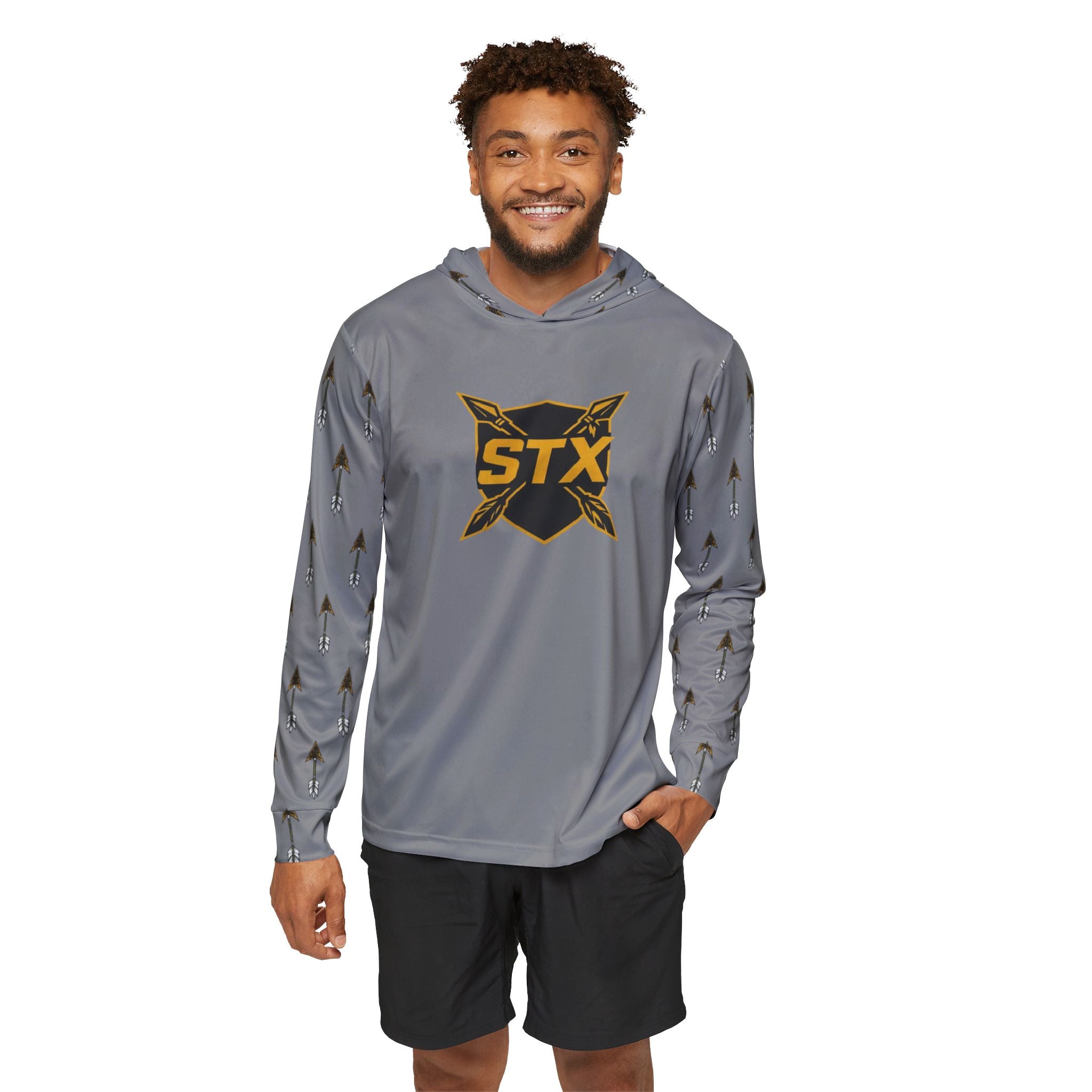 Grey 'STX' Front & 'Maidens' Arrow Back Athletic Pullover