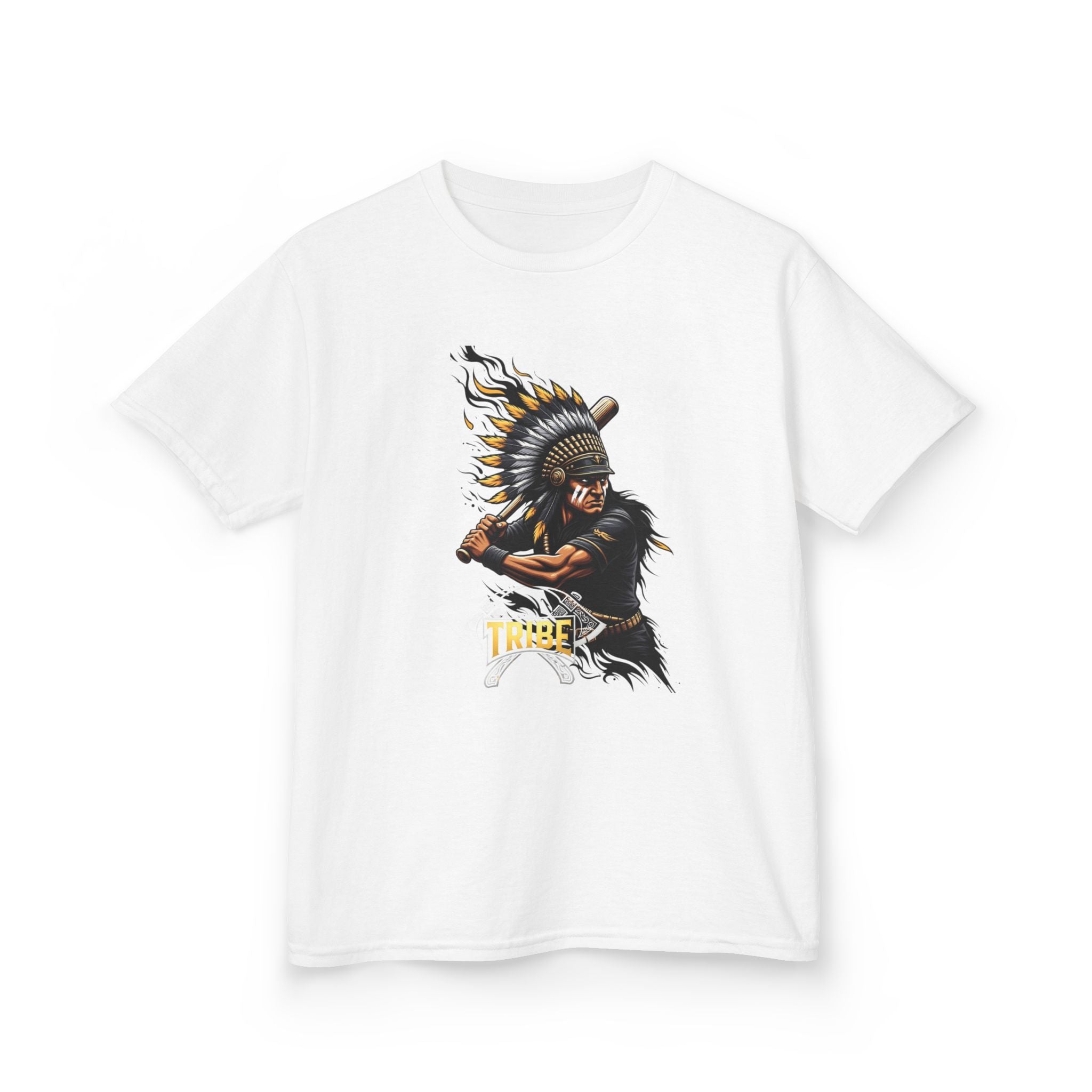 Kids Tee — Fierce Tribal Chief Graphic Shirt