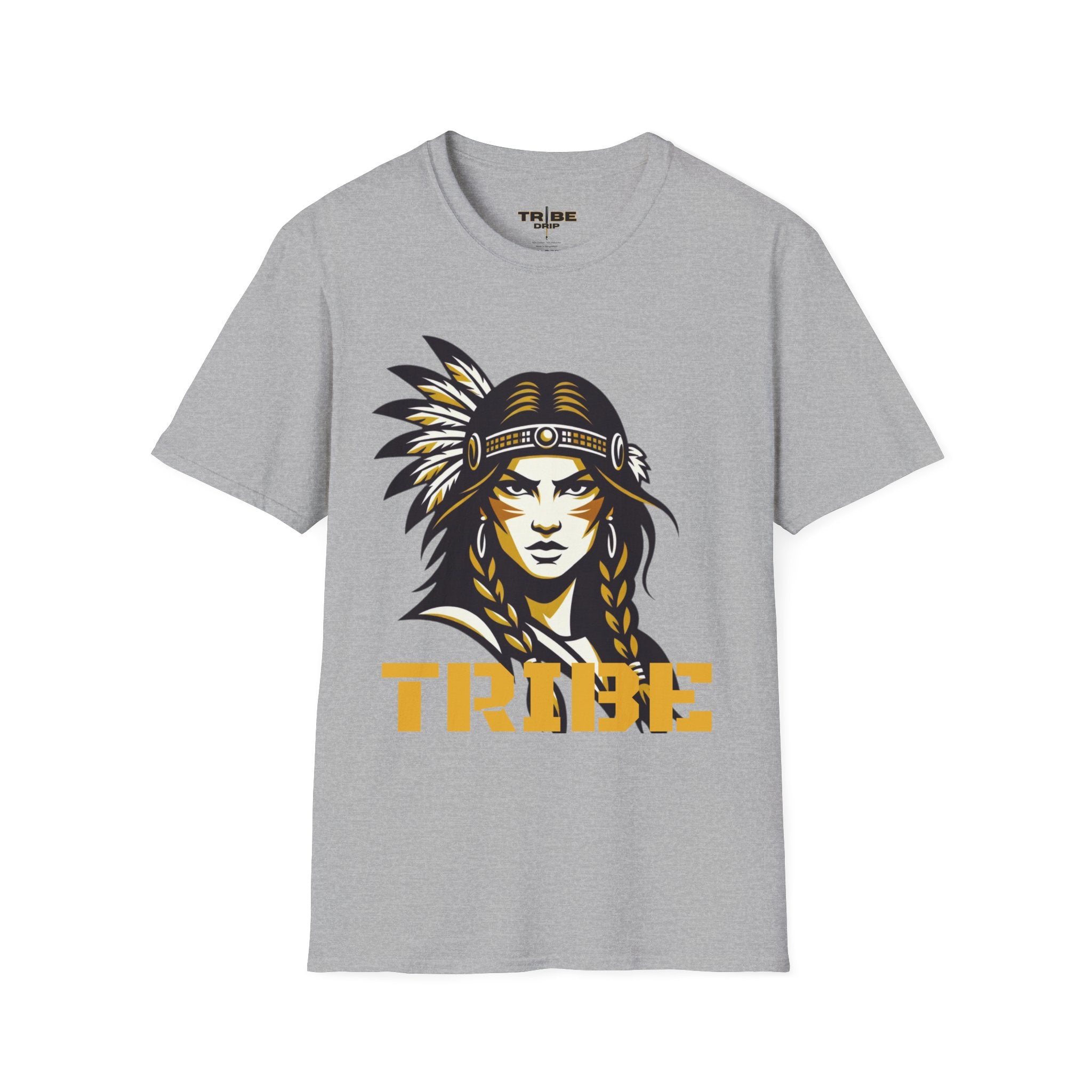Tribe Warrior T-Shirt — Native Headdress Graphic Tee
