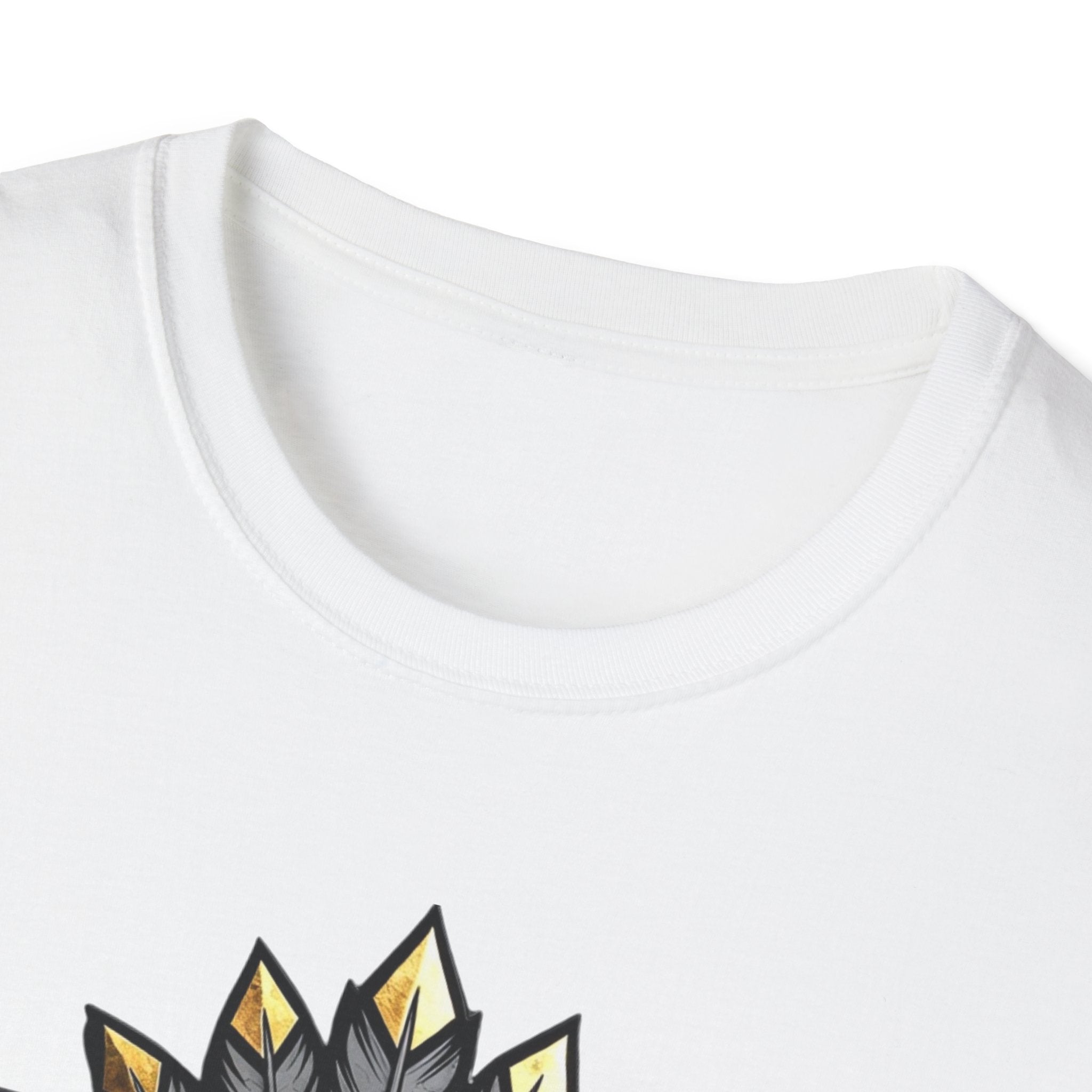 Native Chief Graphic T-Shirt — Tribal Headdress Illustration