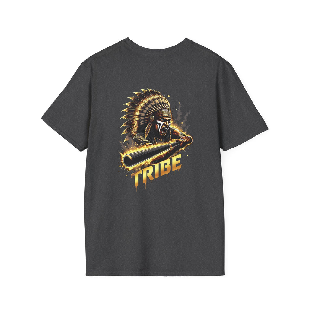 Tribe Warrior Graphic T-Shirt — Native Headdress Baseball Design