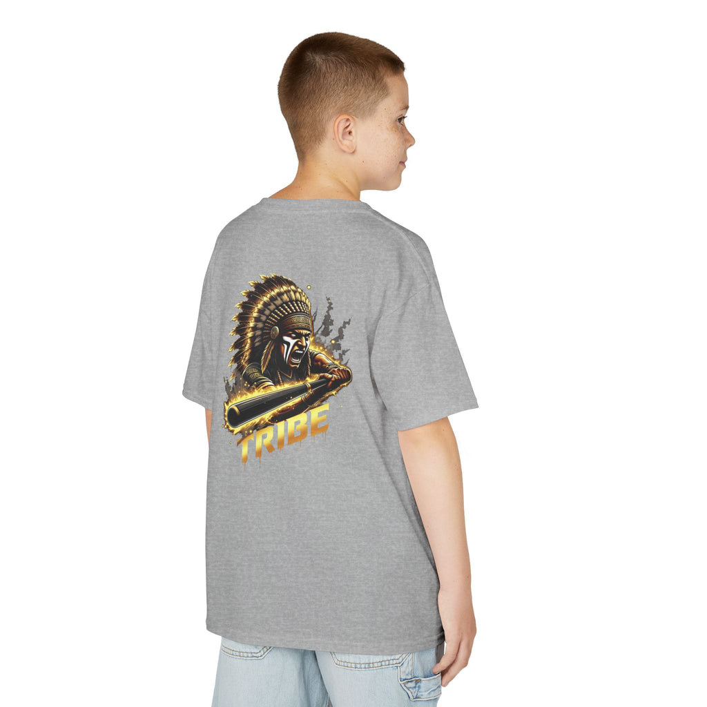 Kids Tee — 'TRIBE' Warrior Helmet Graphic Shirt