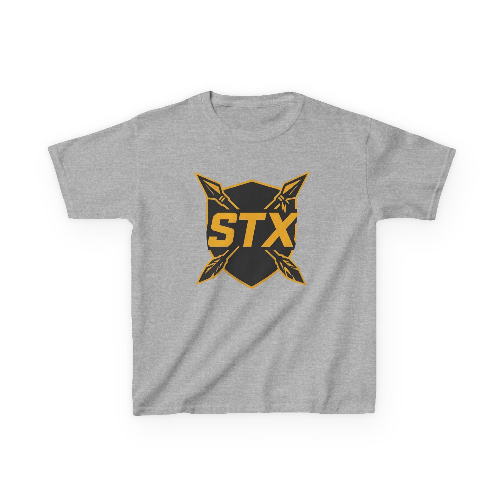 Kids T‑Shirt - STX Shield Logo Youth Tee (Black & Gold)